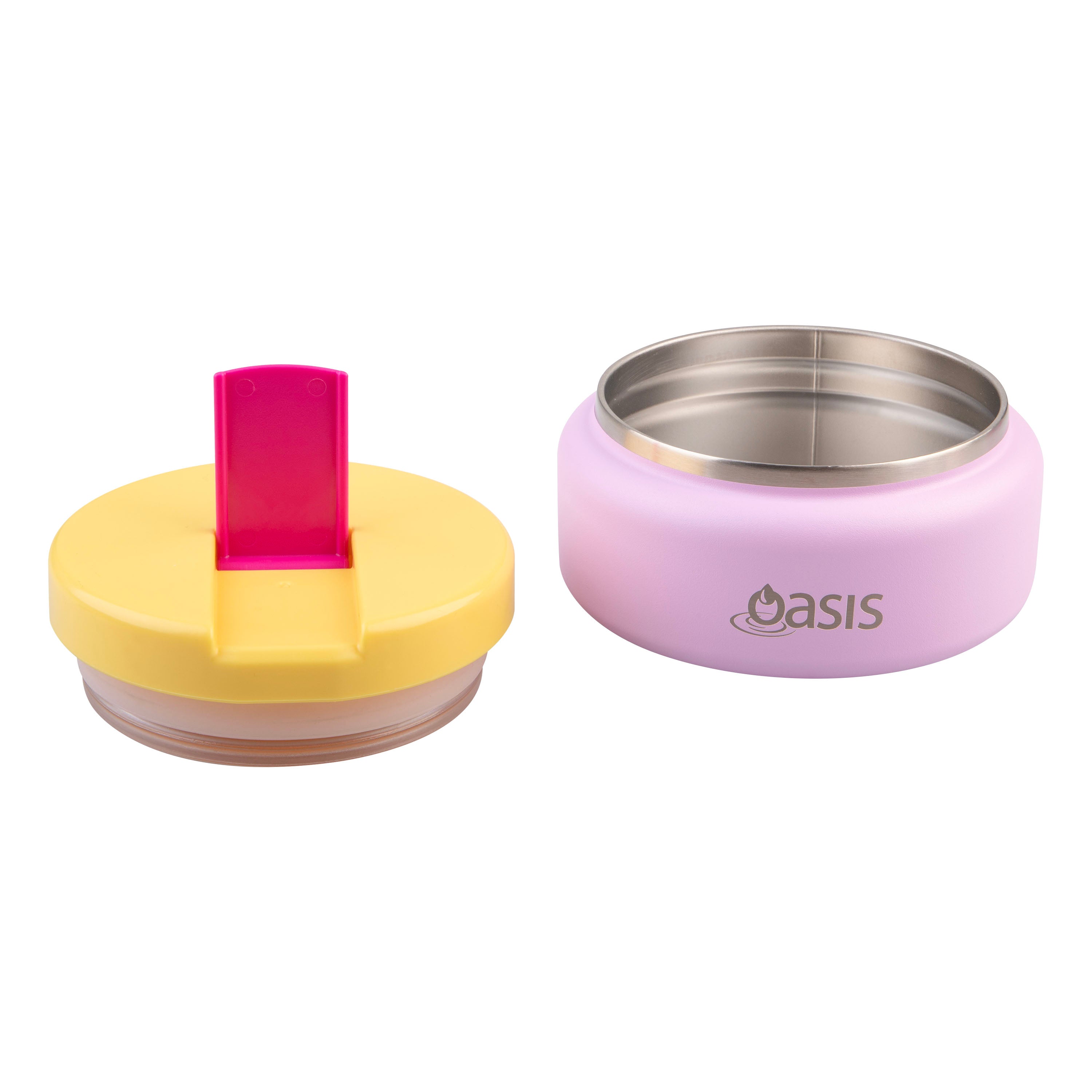 Oasis Stainless Steel Double Wall Insulated Food Flask with Quick Release Lid 230ml