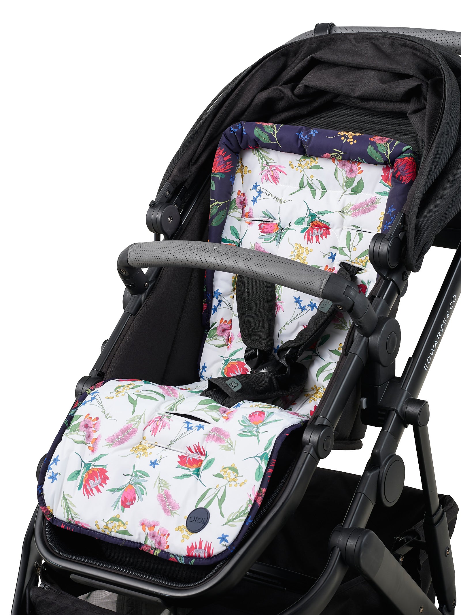 Oioi Reversible Pram Liner - Botanical