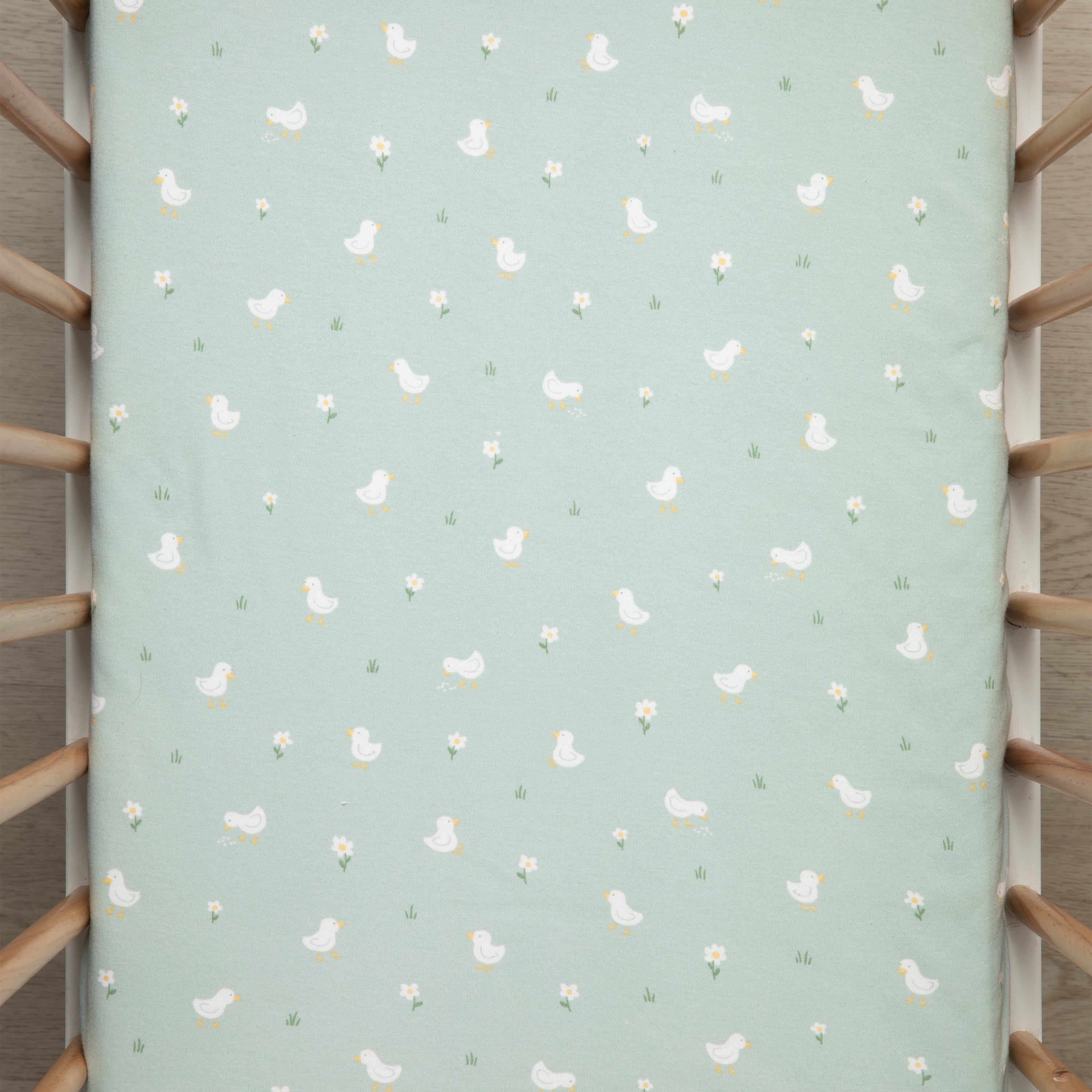 Living Textiles 2pk Bedside Sleeper Fitted Sheet - Goosey Goosey