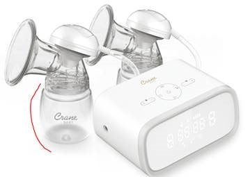 Crane Baby Rechargeable Double Electric Breast Pump