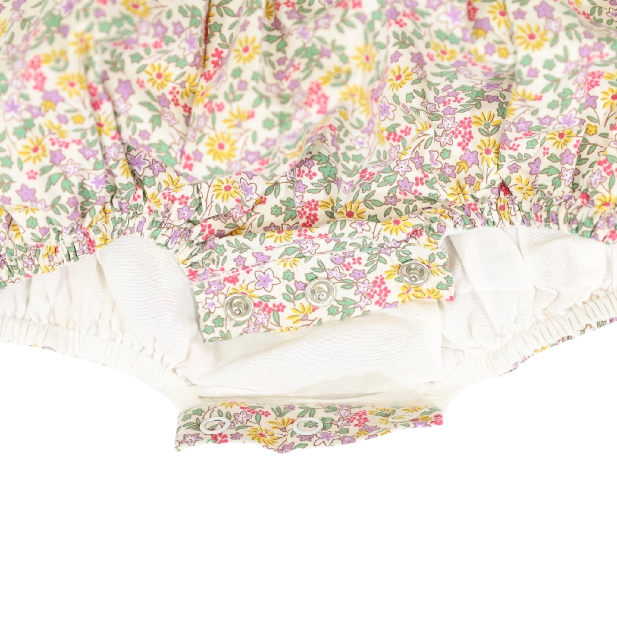 Korango Floral Smocked Sunsuit Yellow Floral