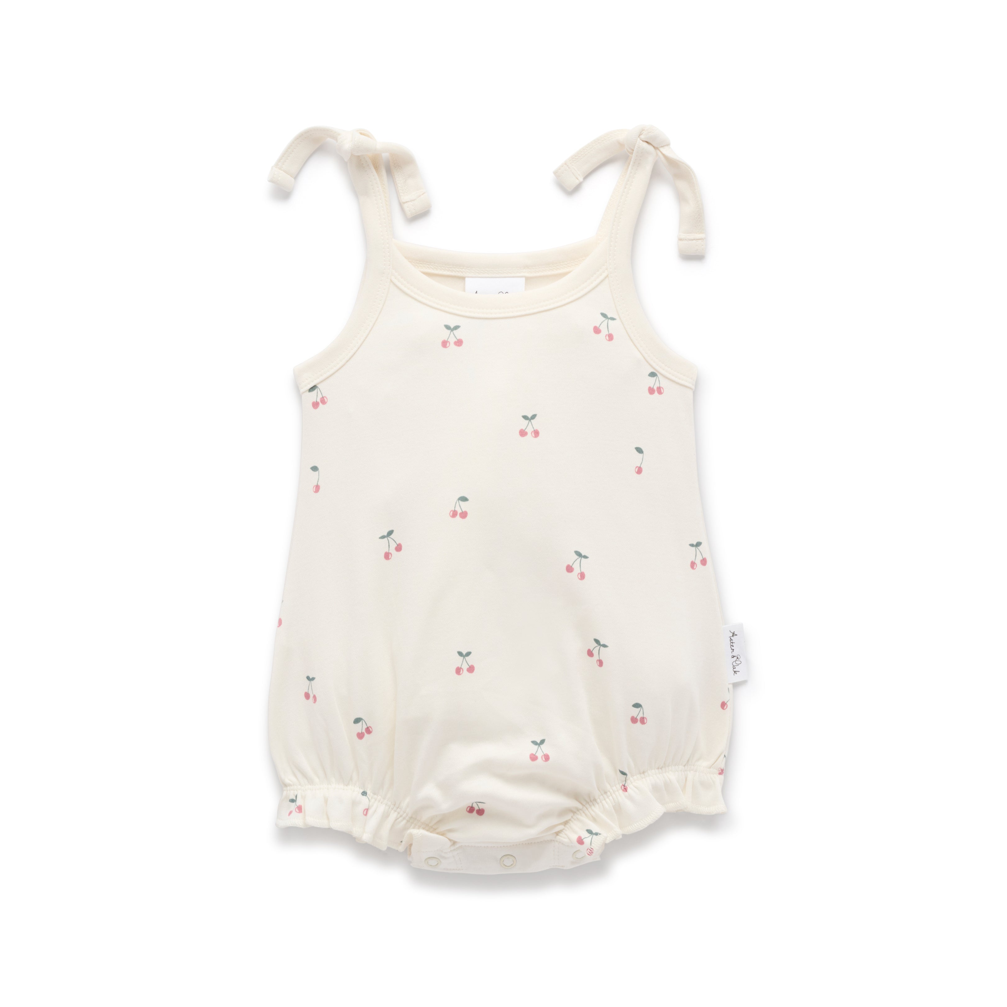 Aster & Oak Cherry Bubble Romper