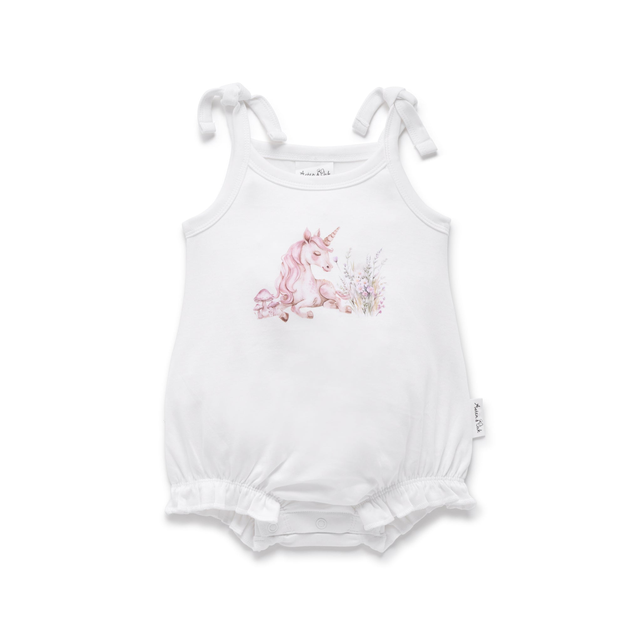 Aster & Oak - Eucalptus Stripe Knit Romper (AOS25) main image 1