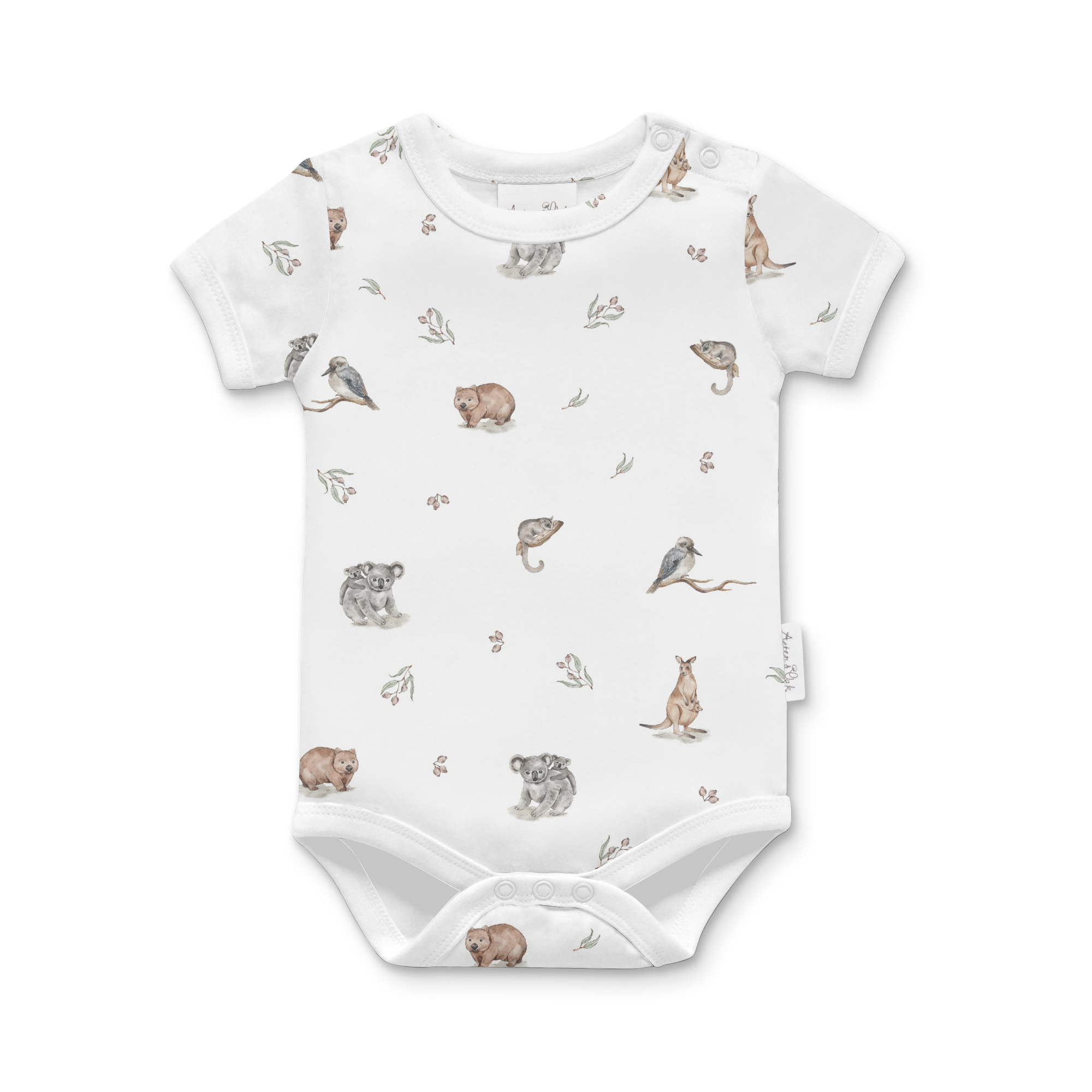 Aster & Oak Native Animals Onesie