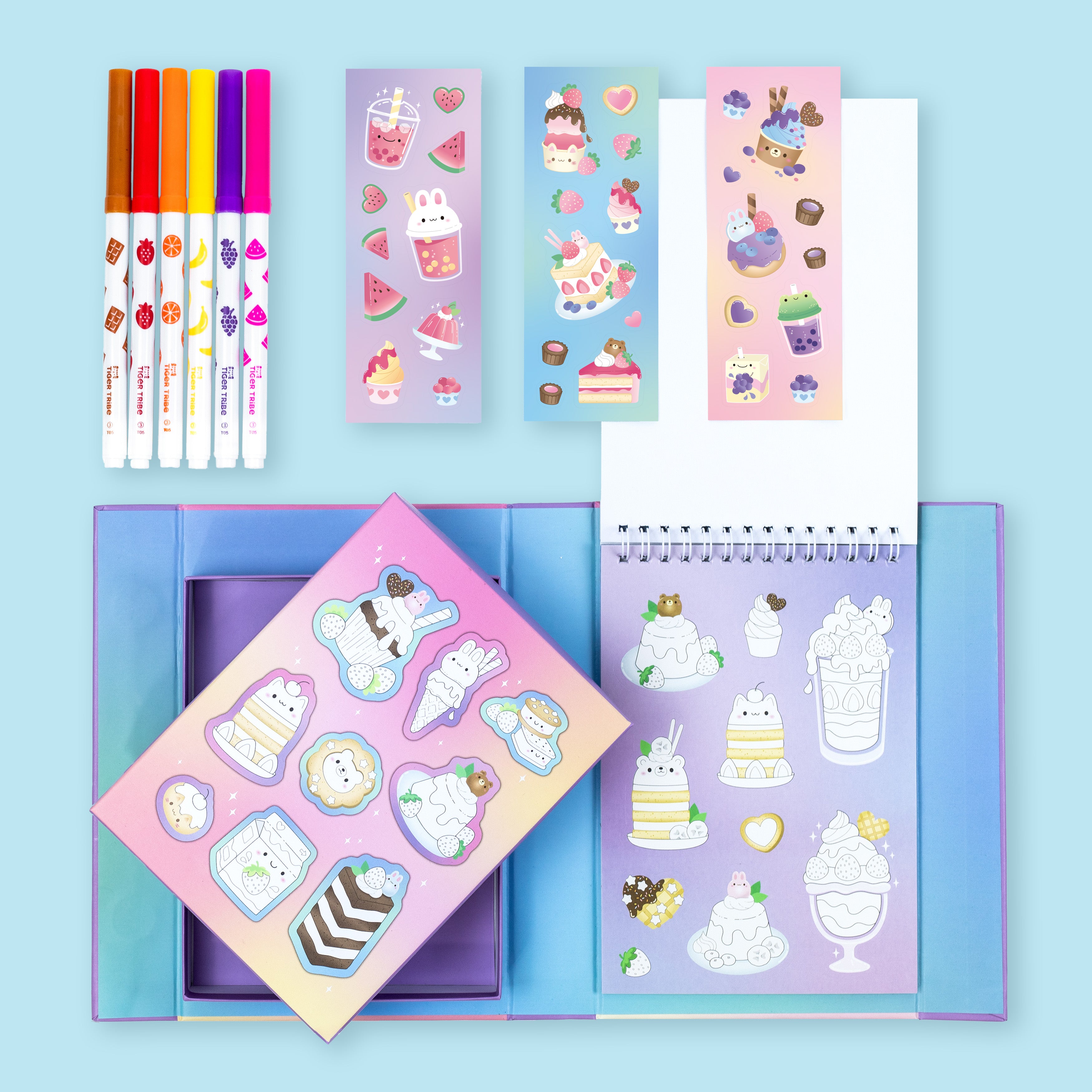 Tiger Tribe Scented Stacks of Stickers Little Cuties