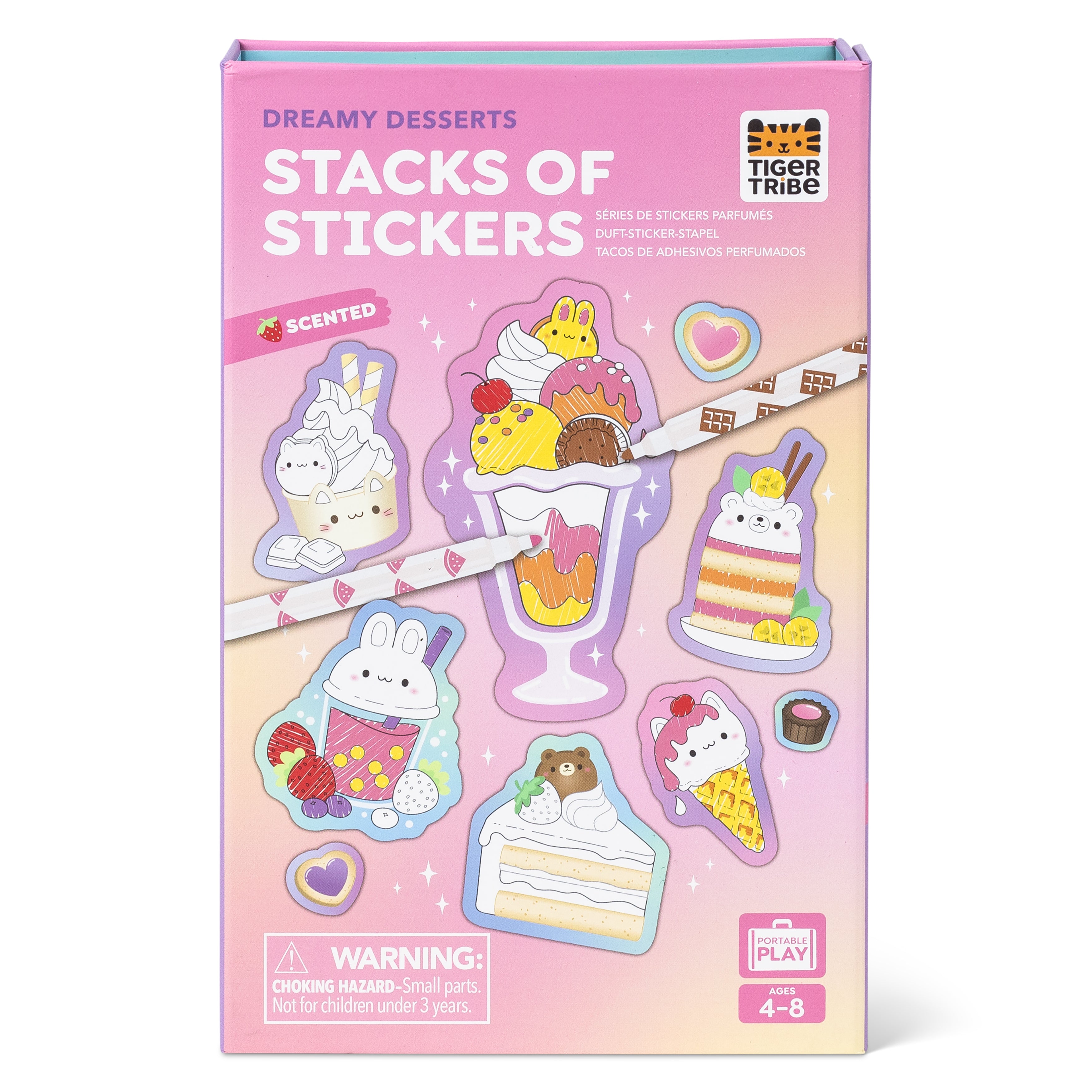 Tiger Tribe Scented Stacks of Stickers Little Cuties