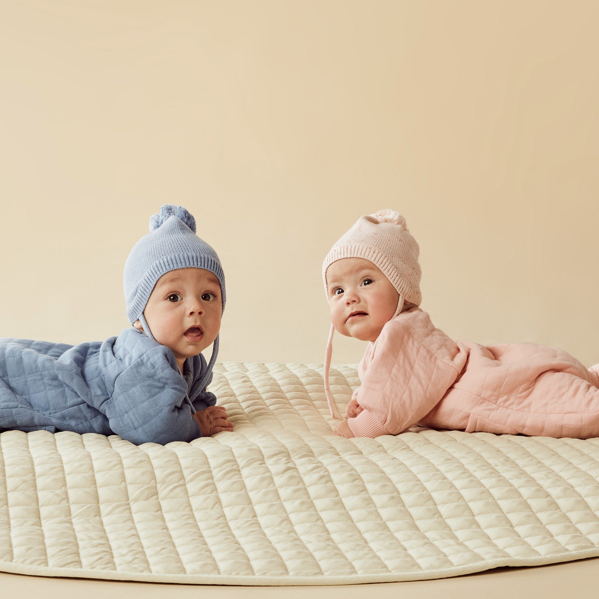 Wilson & Frenchy Organic Quilted Growsuit - Sky Blue