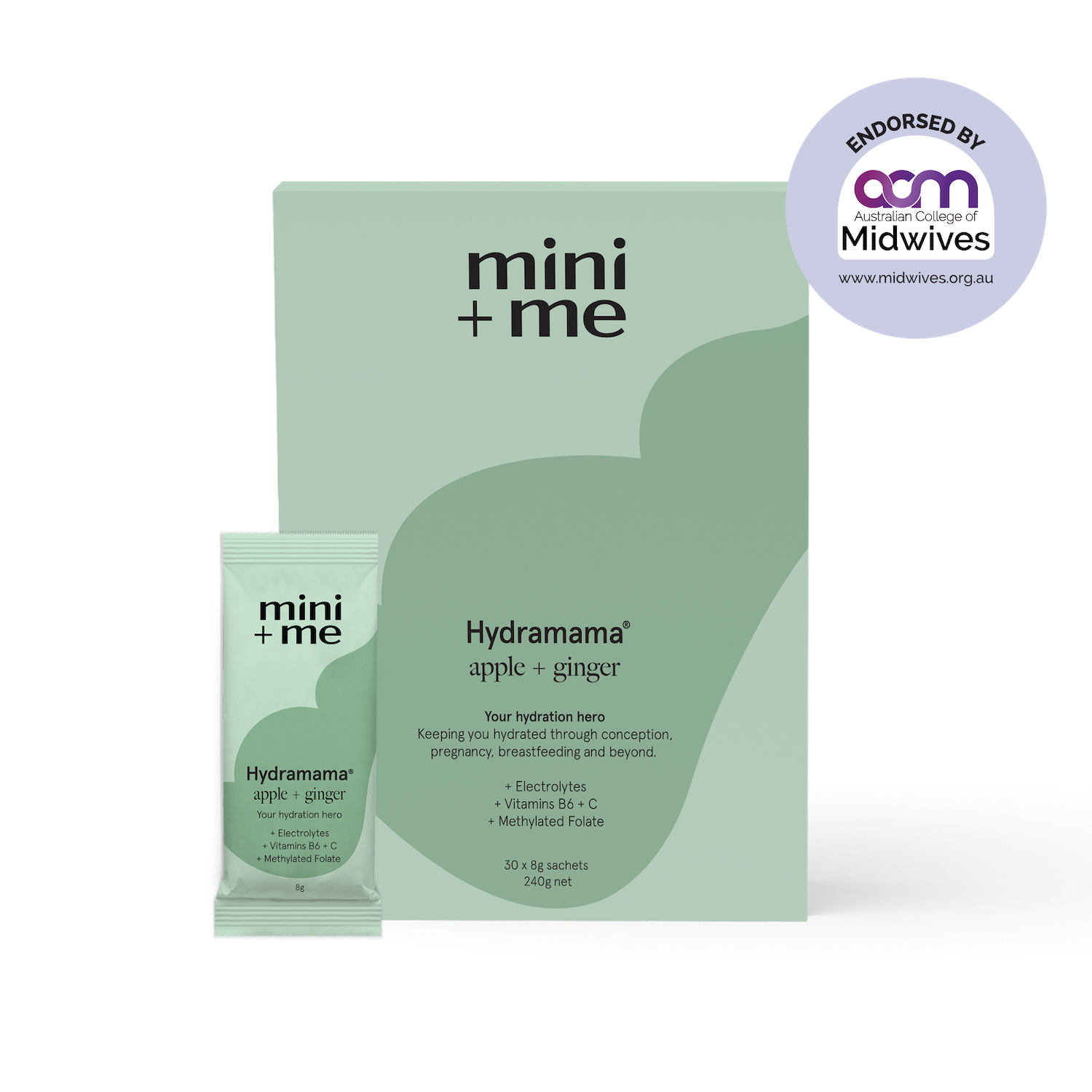 Hydramama Mini and Me Hydration Powder Apple + Ginger