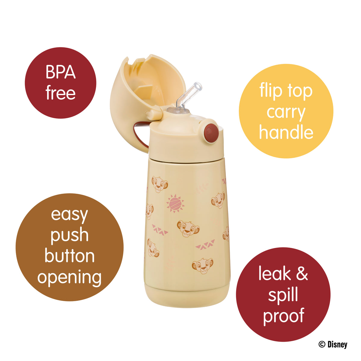 b.box Insulated 350ml Drink Bottle The Lion King