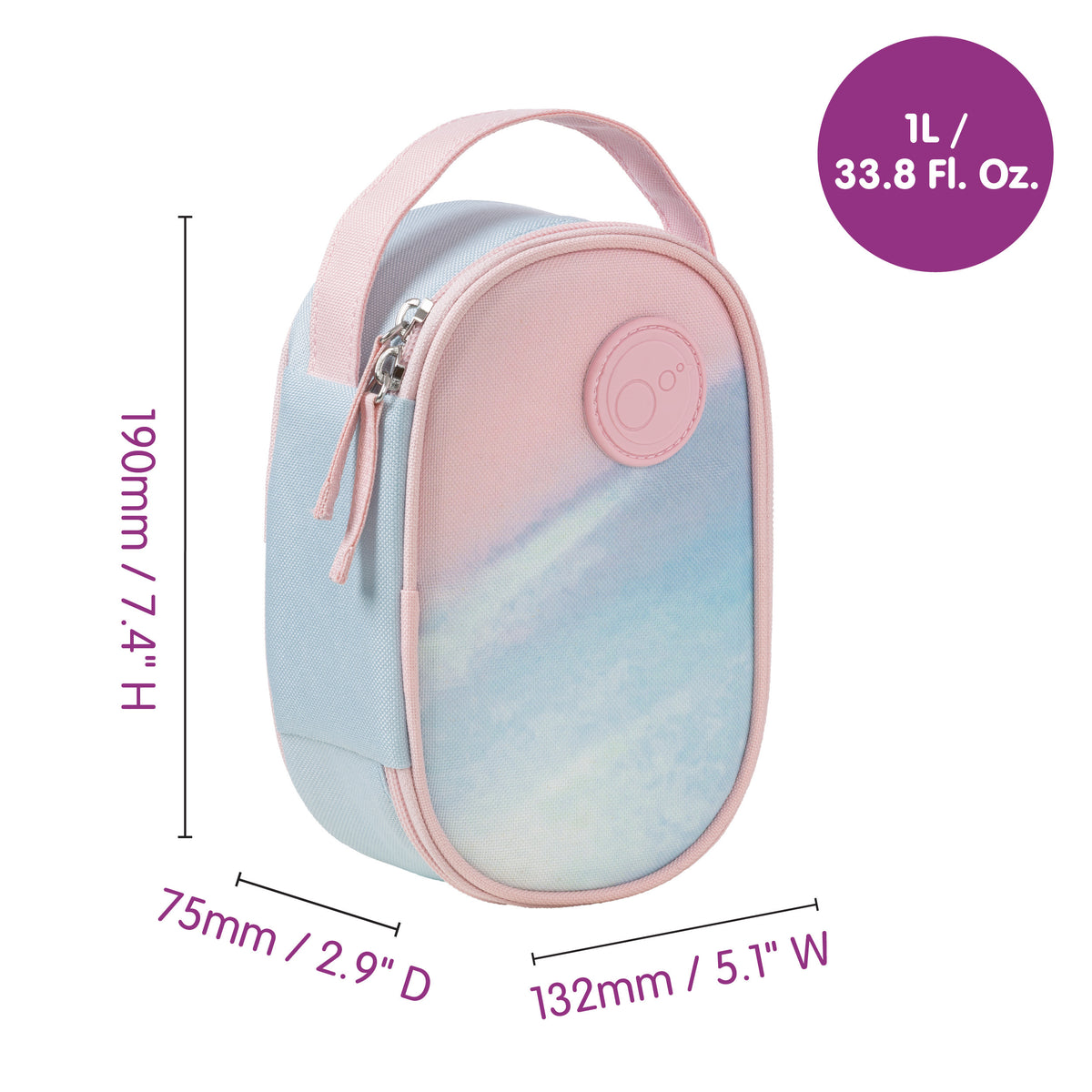 b.box Insulated Snack Bag Morning Sky