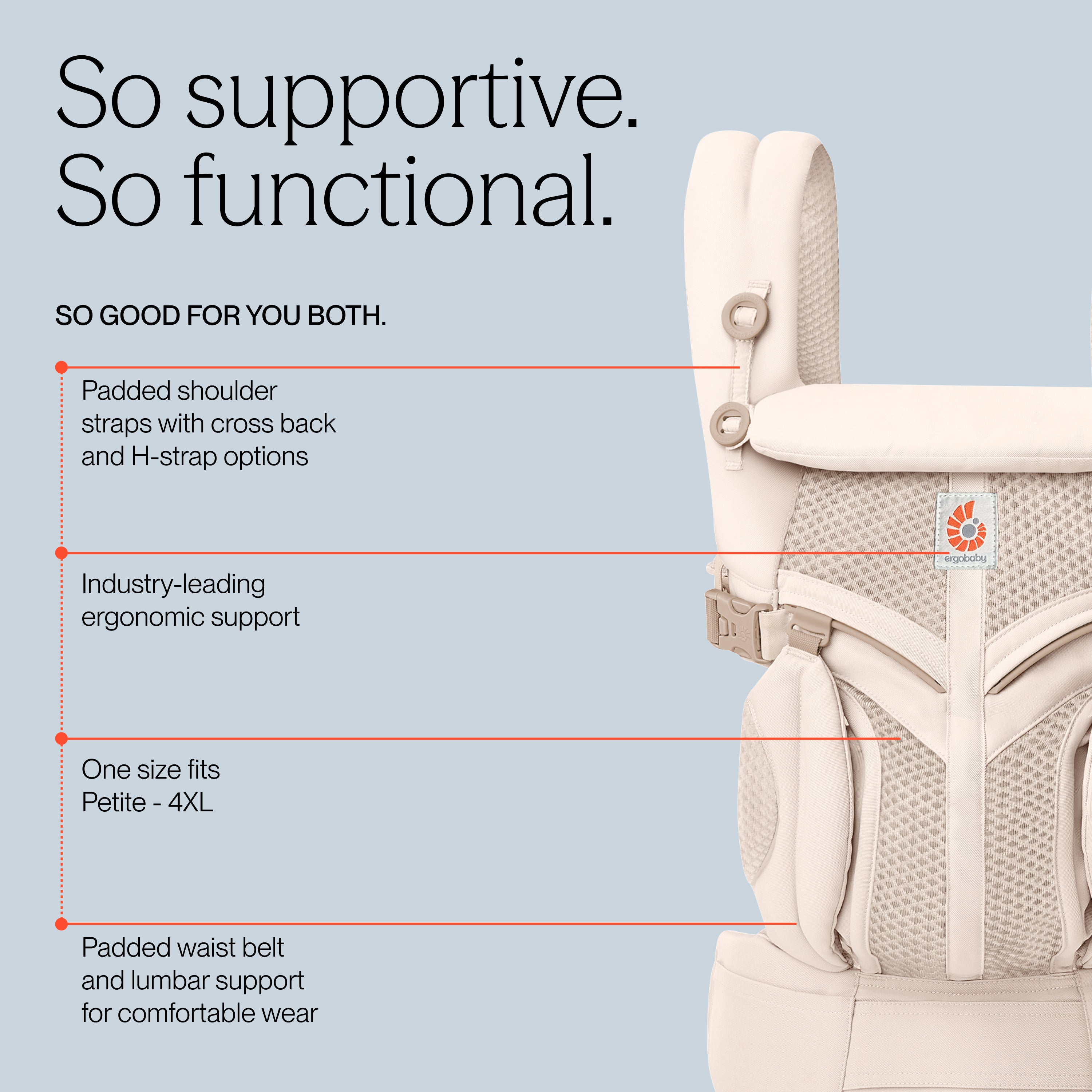Ergobaby Omni Classic Mesh Carrier Natural Beige