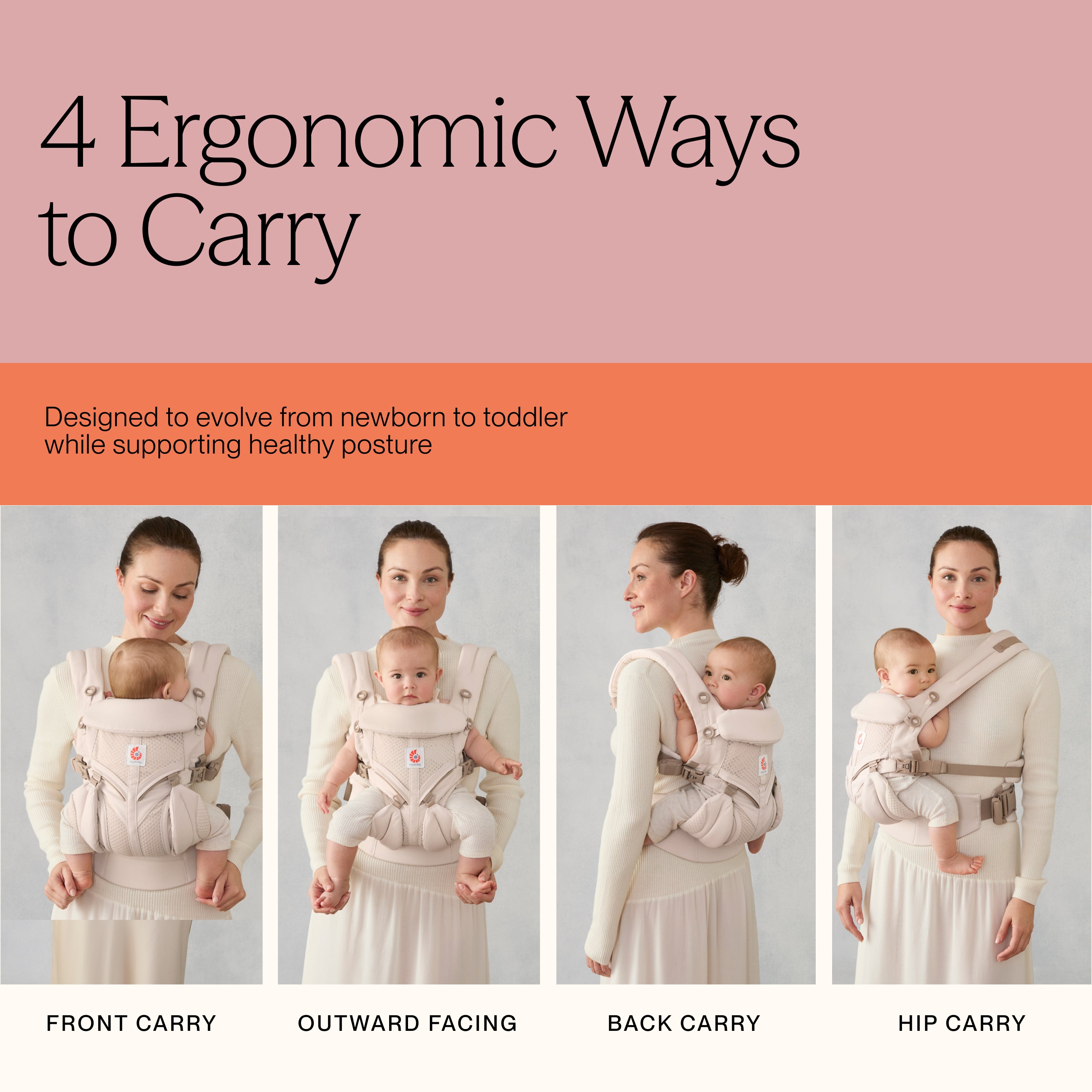 Ergobaby Omni Classic Mesh Carrier Soft Olive