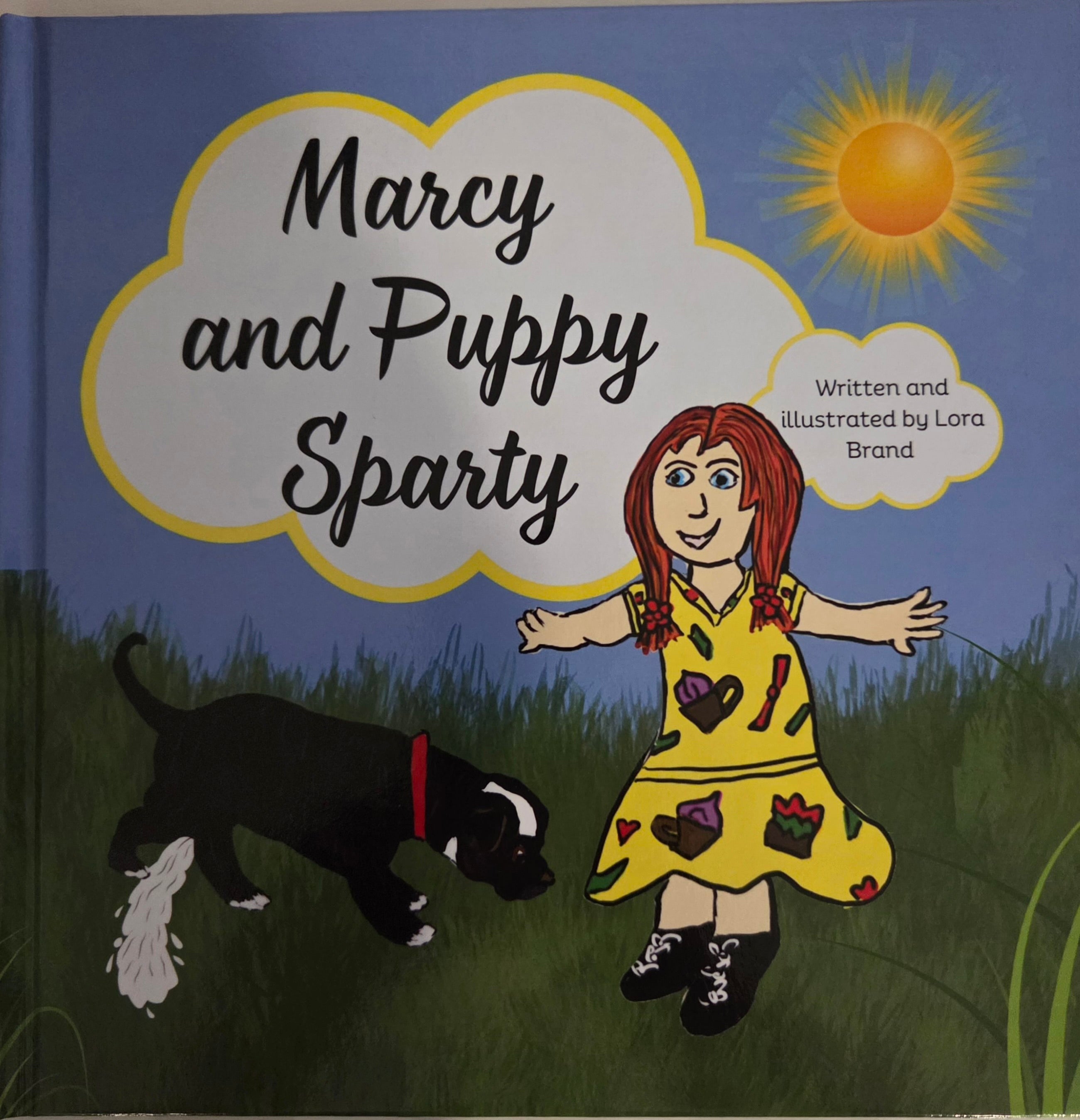 Marcy and Puppy Sparty by Lora Brand