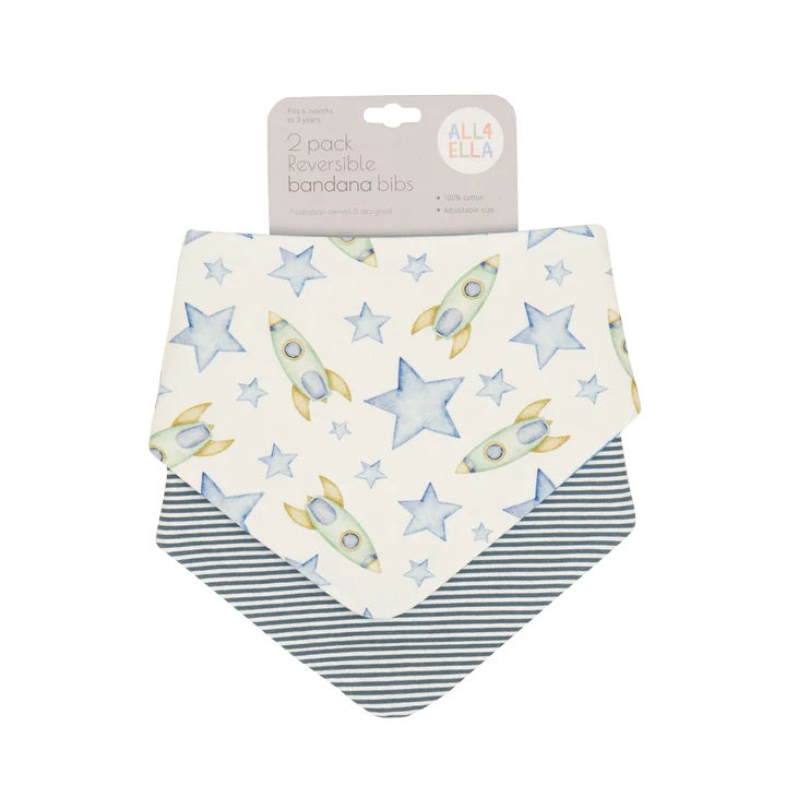 All4ella Bandana Bibs 2pk