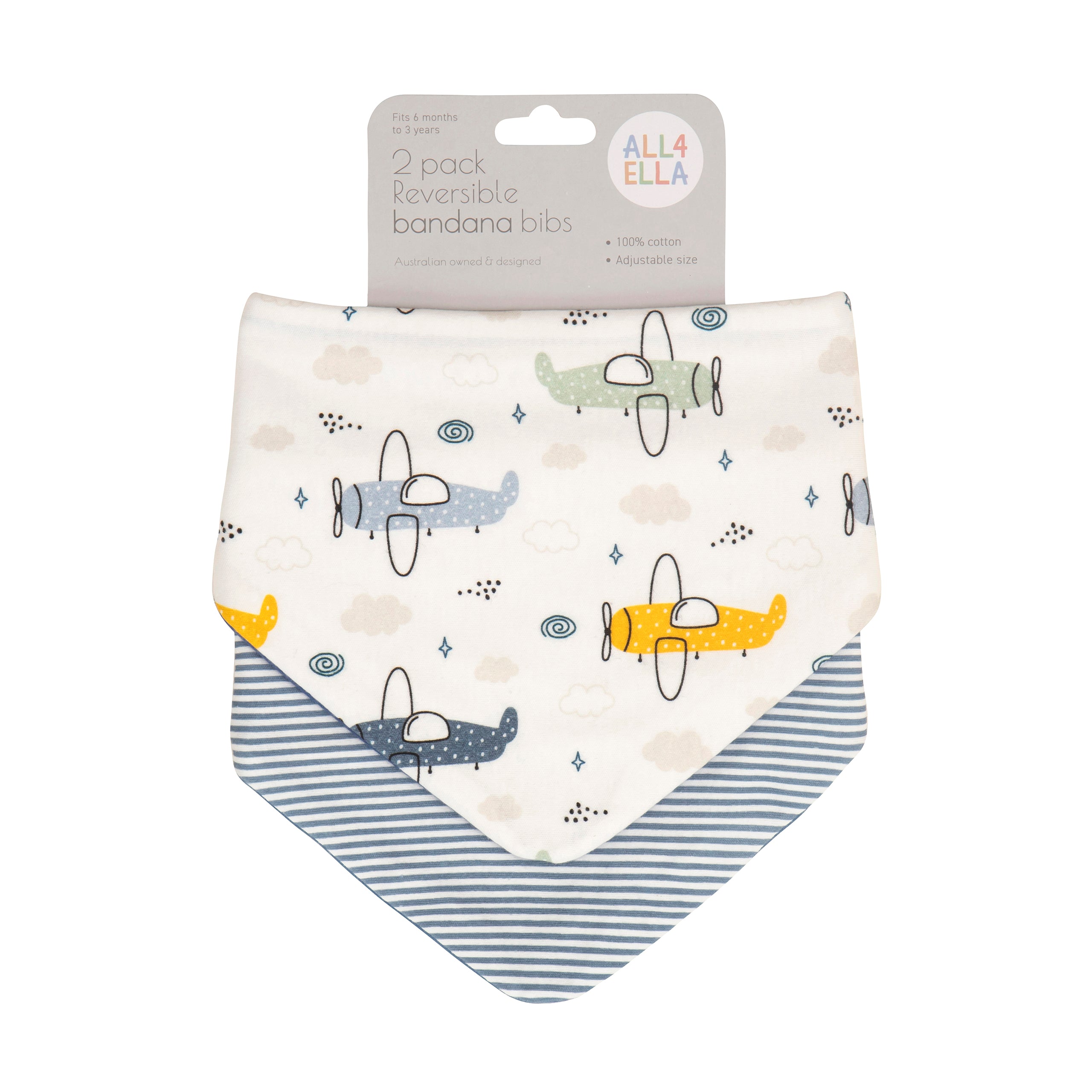 All4ella Bandana Bibs 2pk