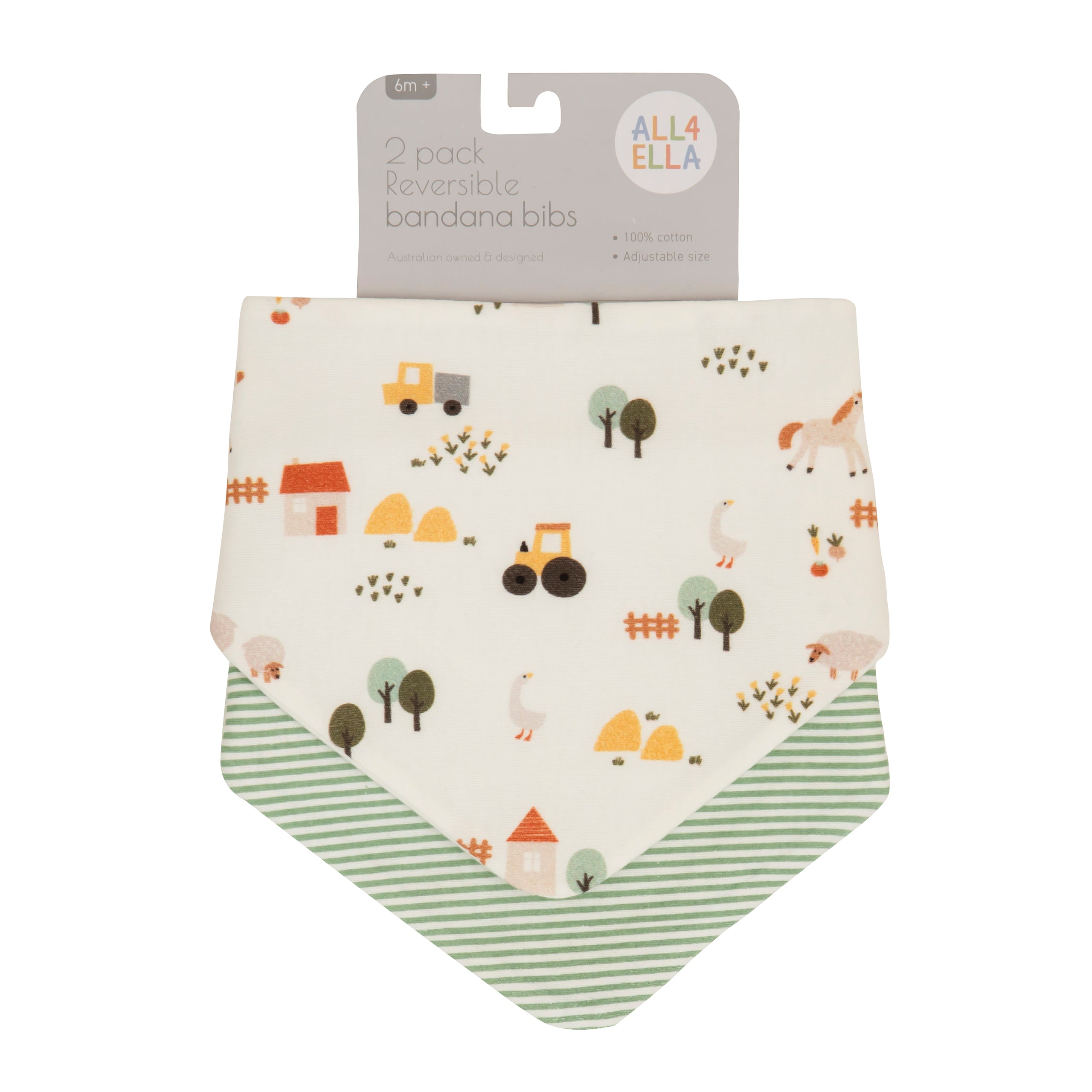 All4ella Bandana Bibs 2pk