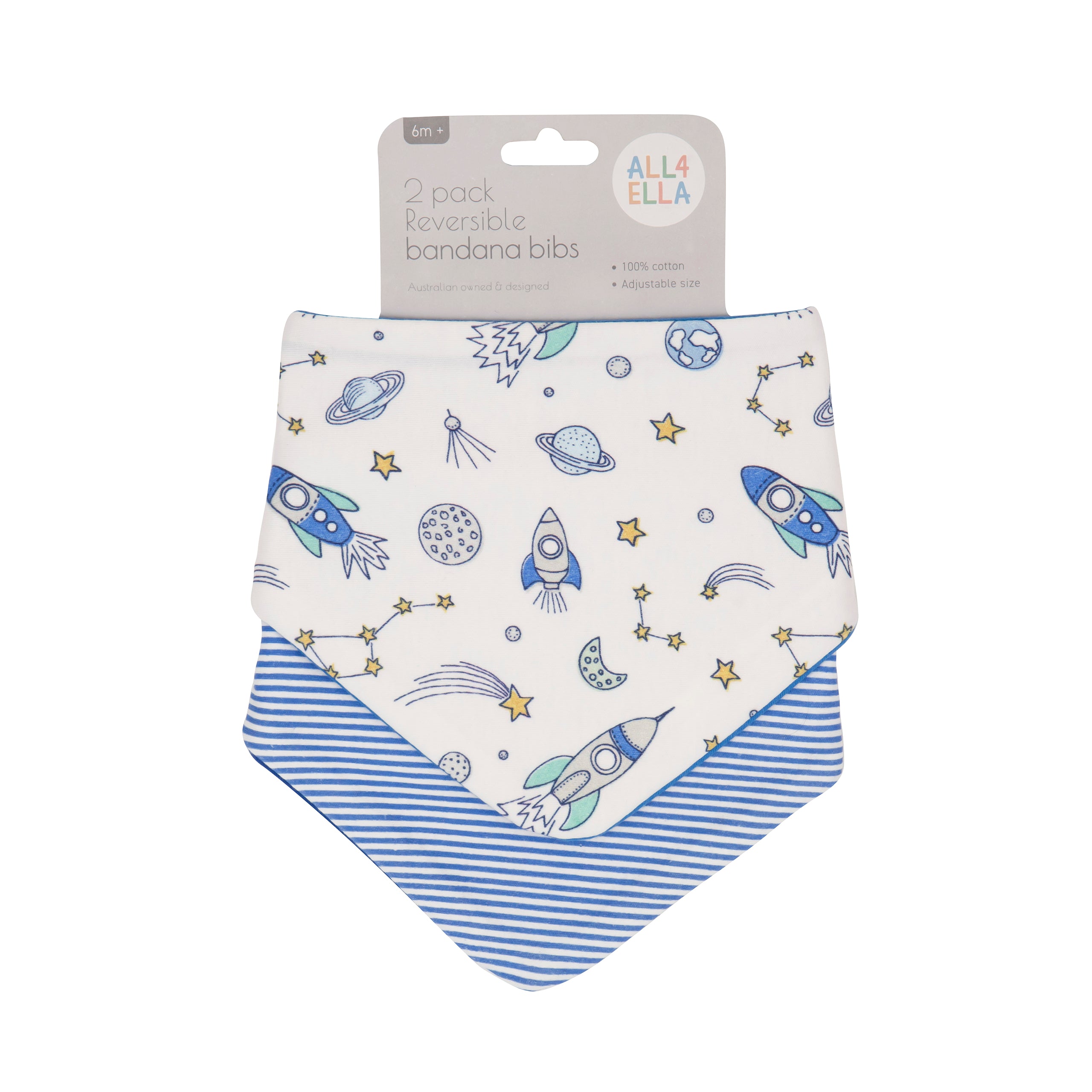 All4ella Bandana Bibs 2pk