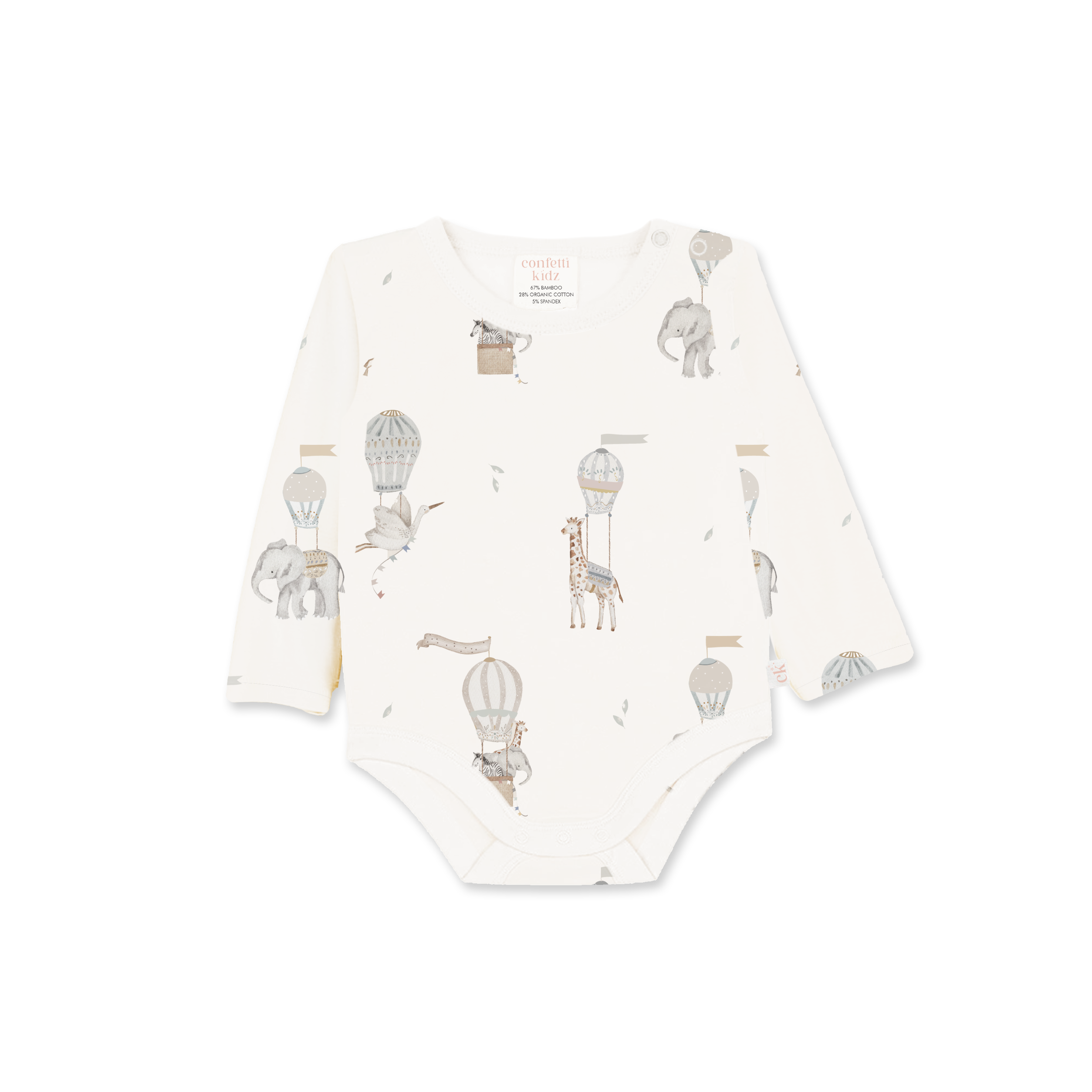 Confetti Kidz Long Sleeve Bodysuit - Bonjour