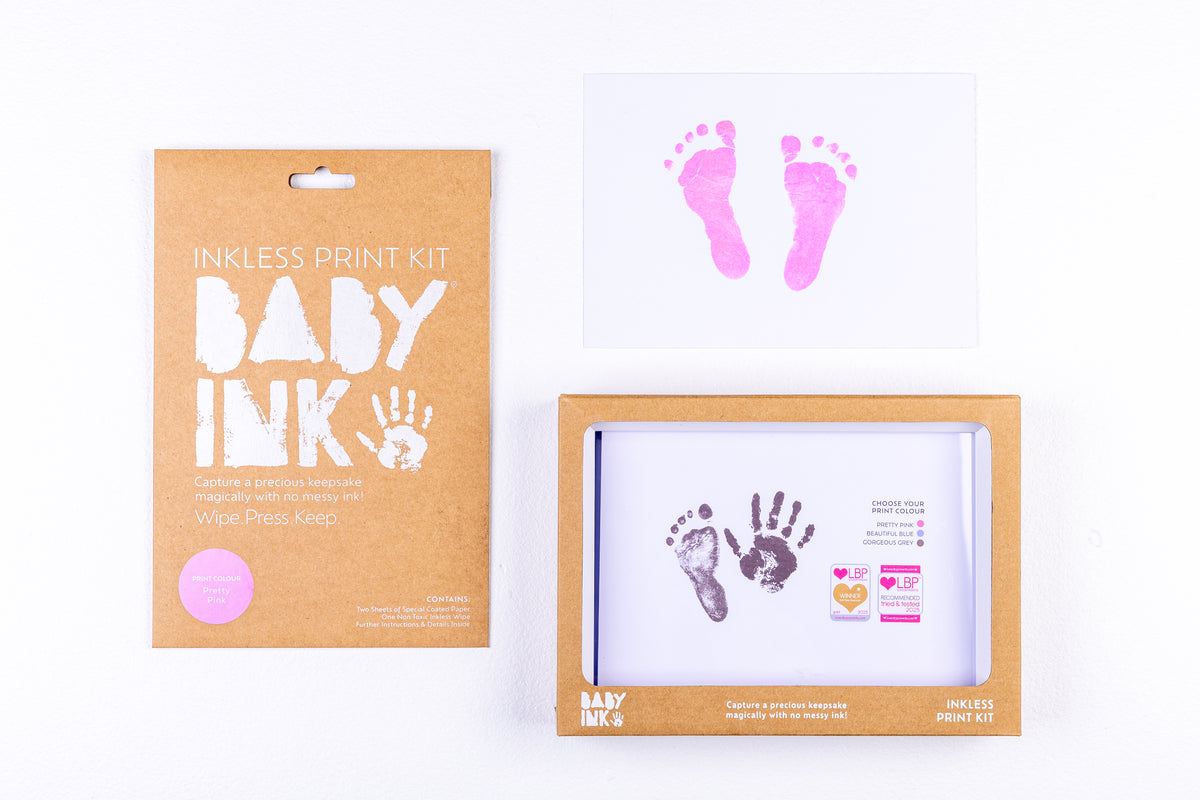 Babyink Ink-less Keepsake Frame Kit - Pretty Pink