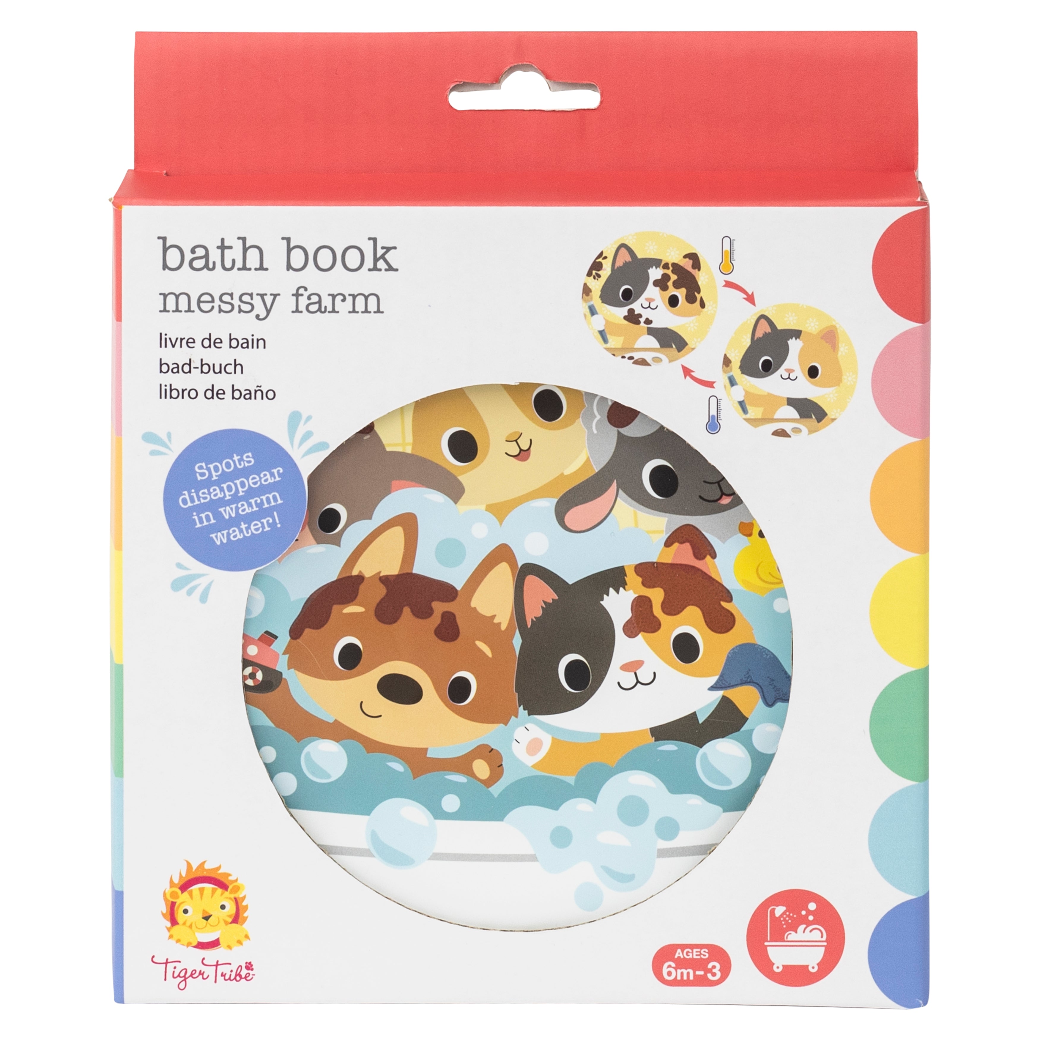 Tiger Tribe Bath Book - Messy Farm