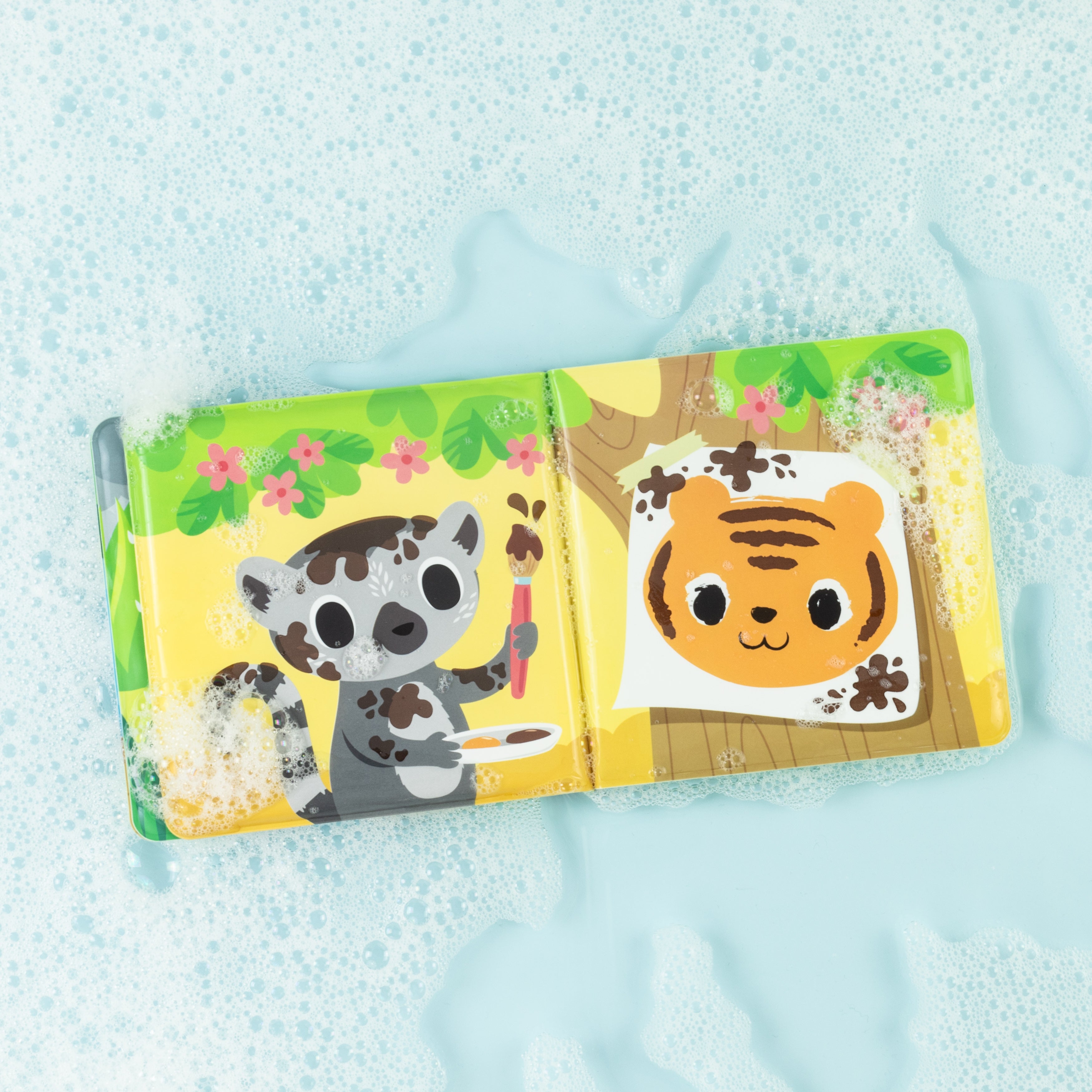 Tiger Tribe Bath Book - Messy Jungle