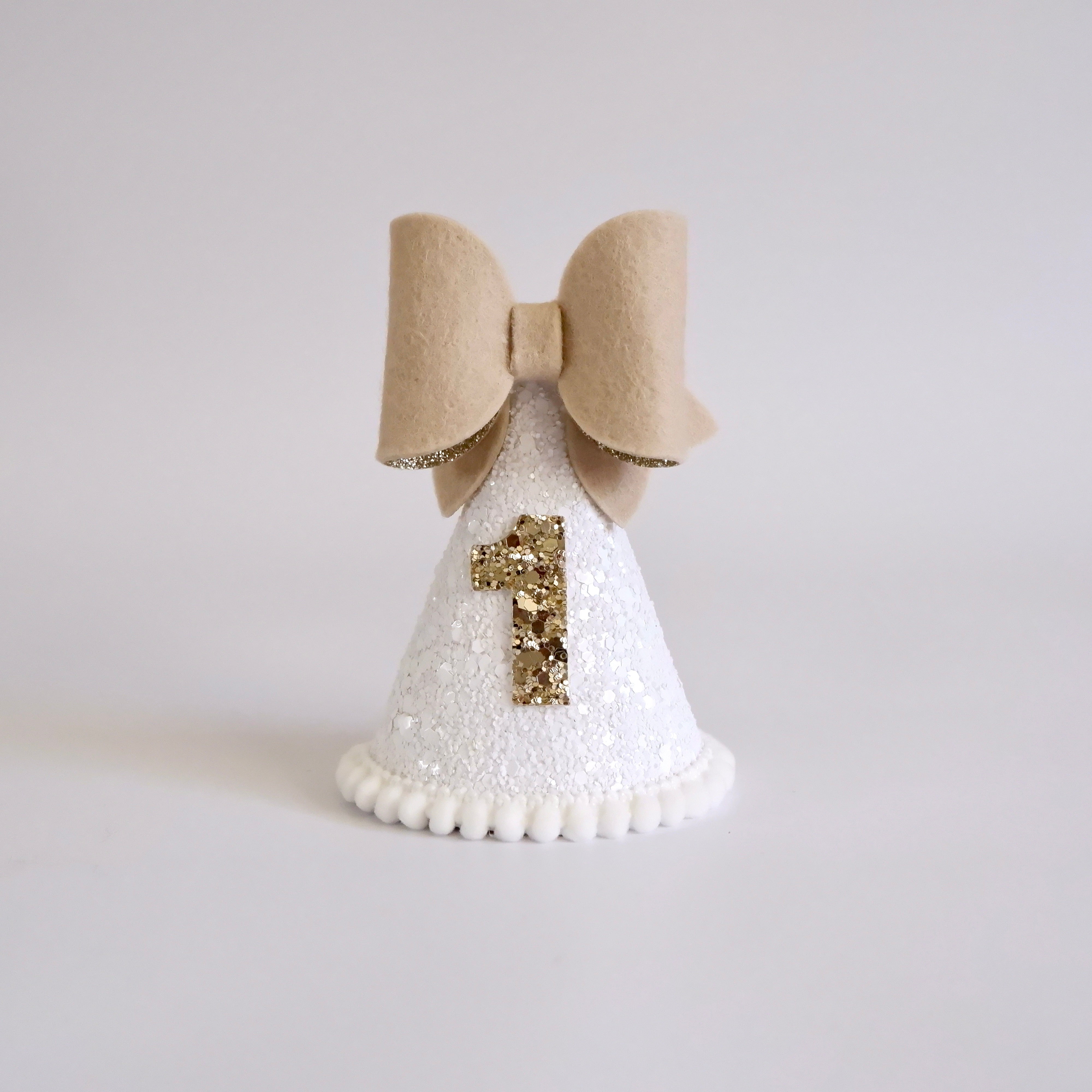 Our Little Deer White Boho Bow Party Hat