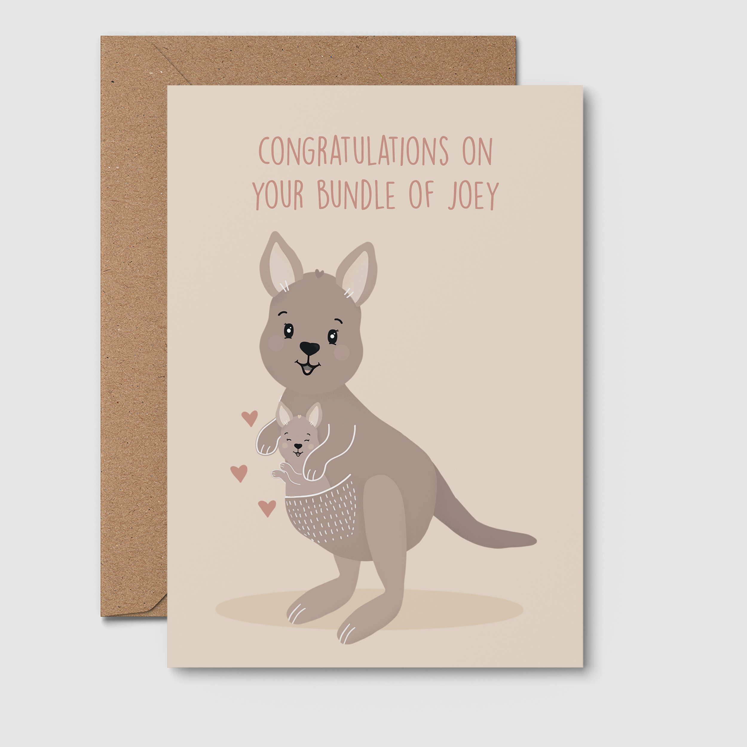 Bundle Of Joey Newborn Greeting Card
