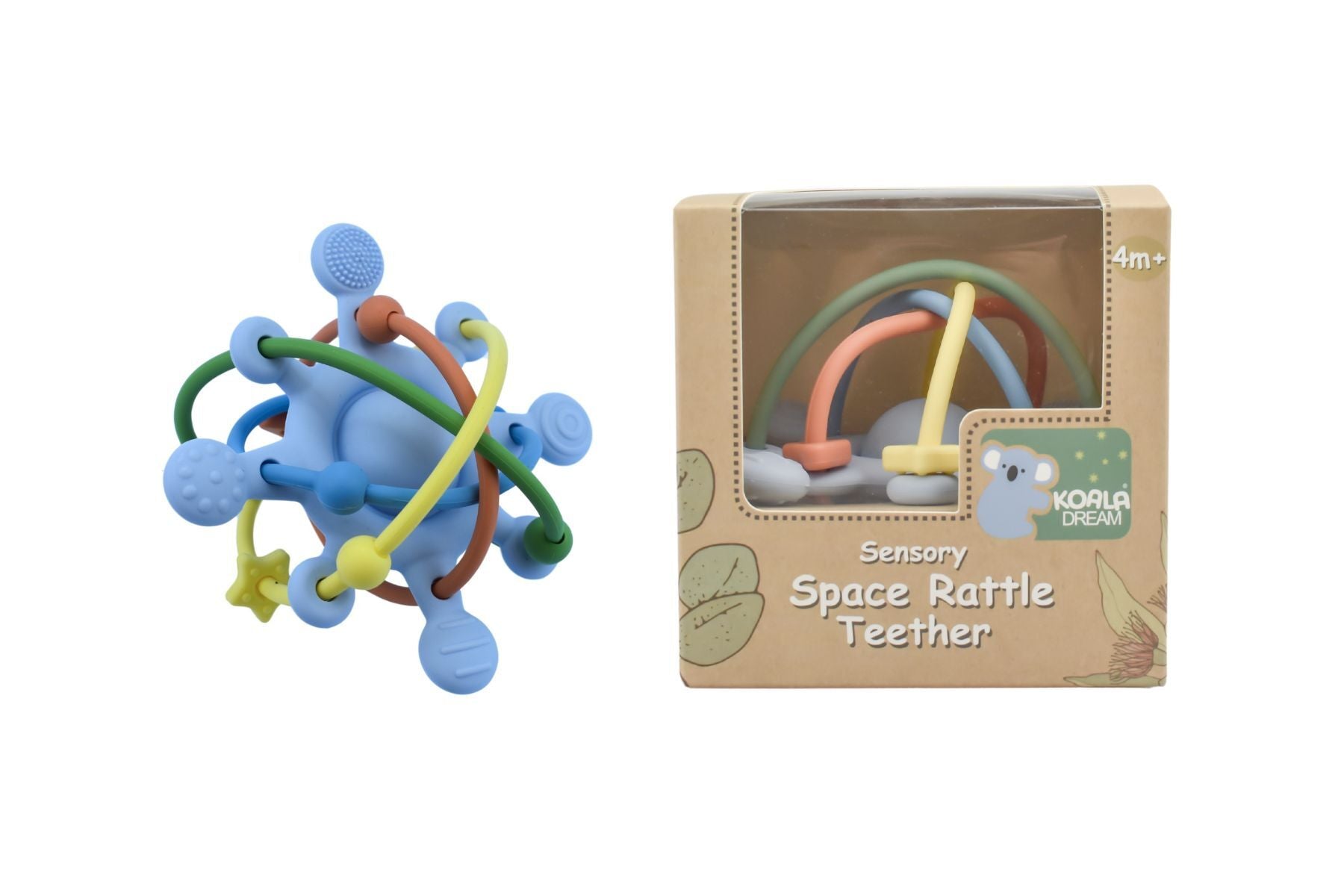 Silicone Sensory Space Rattle
