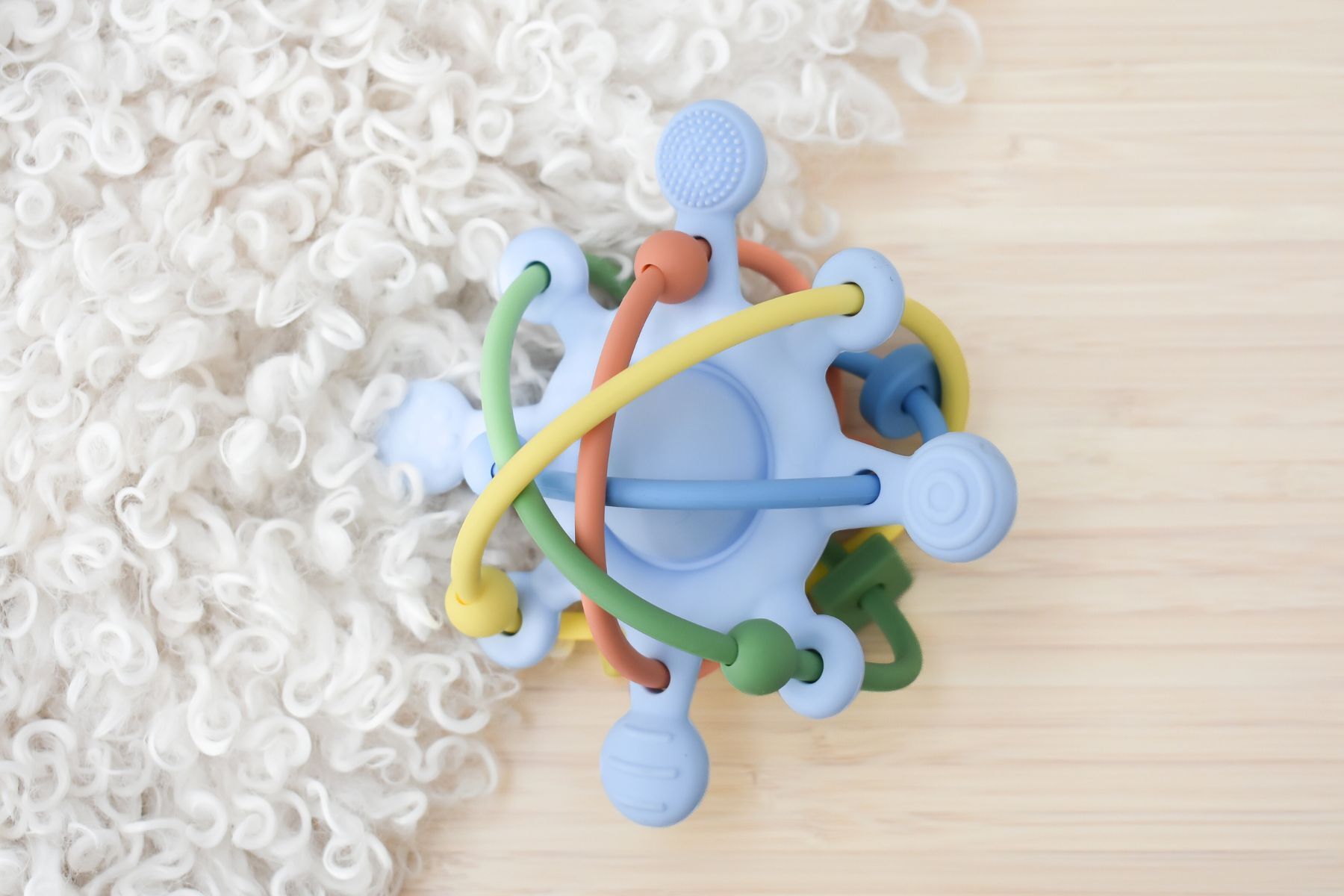 Silicone Sensory Space Rattle