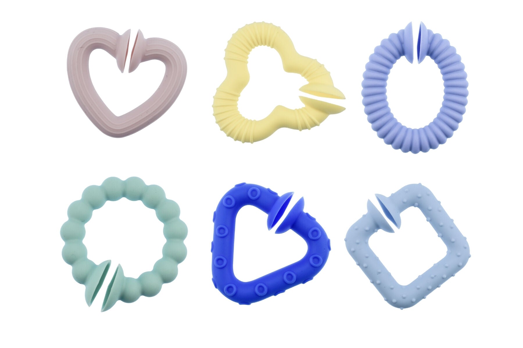 Silicone Snap & Learn Sensory Teethers