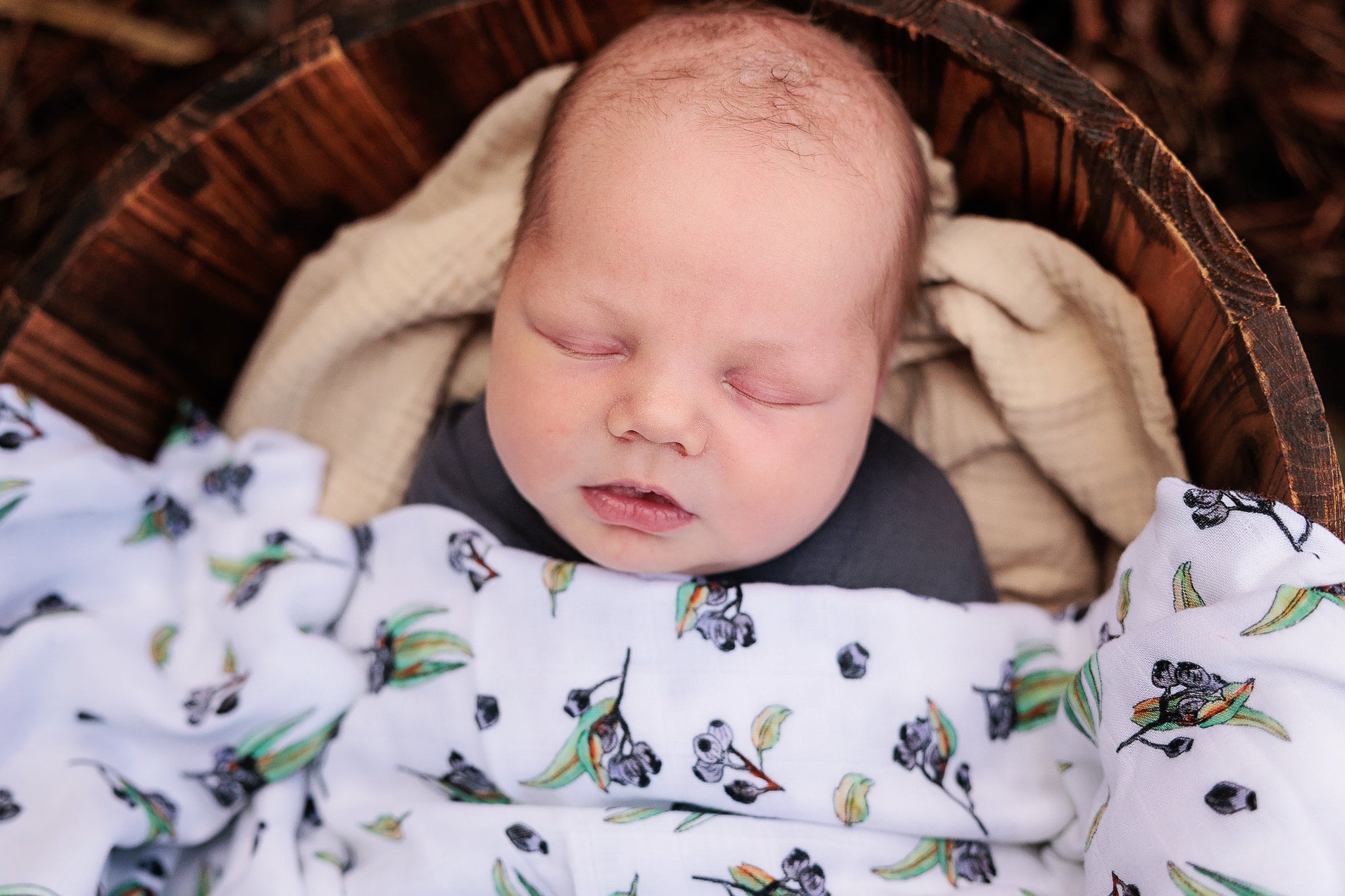 Treehouse Lane Designs Native Gum Bamboo Muslin Wrap