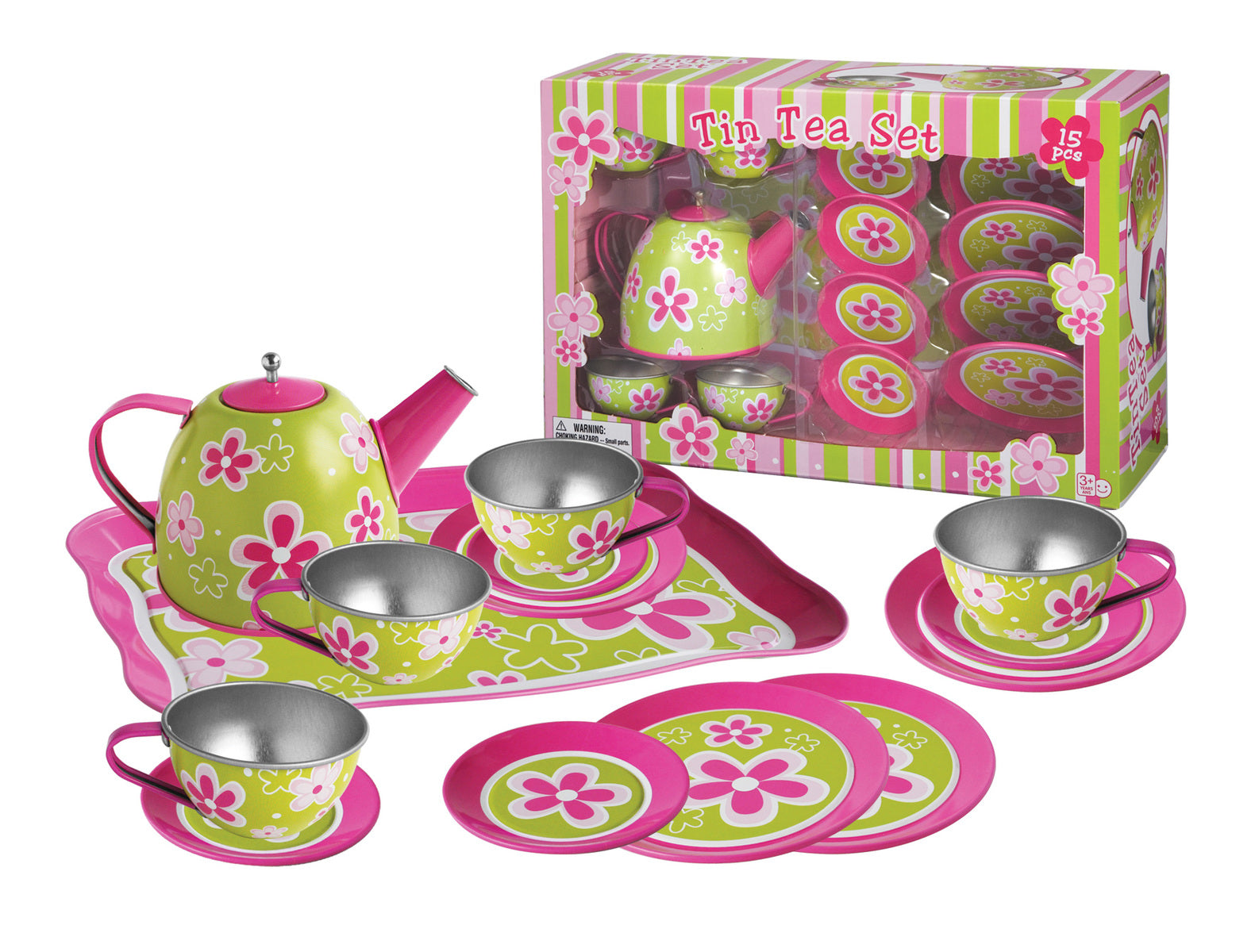 Kaper Kidz Tin Tea Set - 15 Pcs