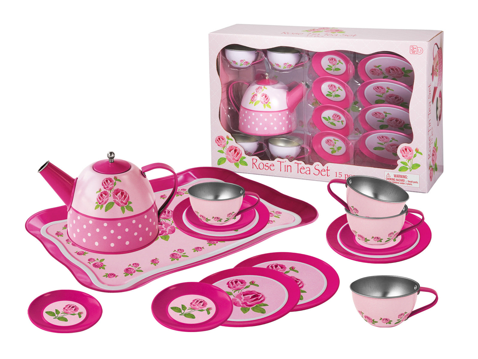 Kaper Kidz Tin Tea Set - 15 Pcs