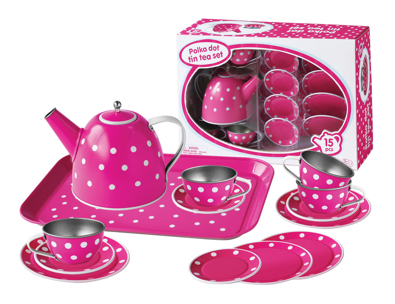 Kaper Kidz Tin Tea Set - 15 Pcs