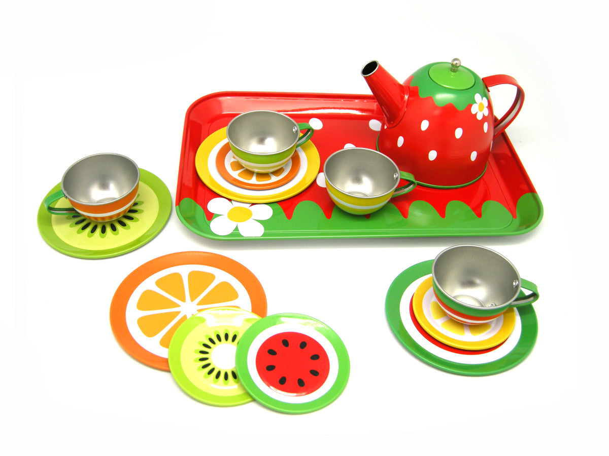 Kaper Kidz Tin Tea Set - 15 Pcs