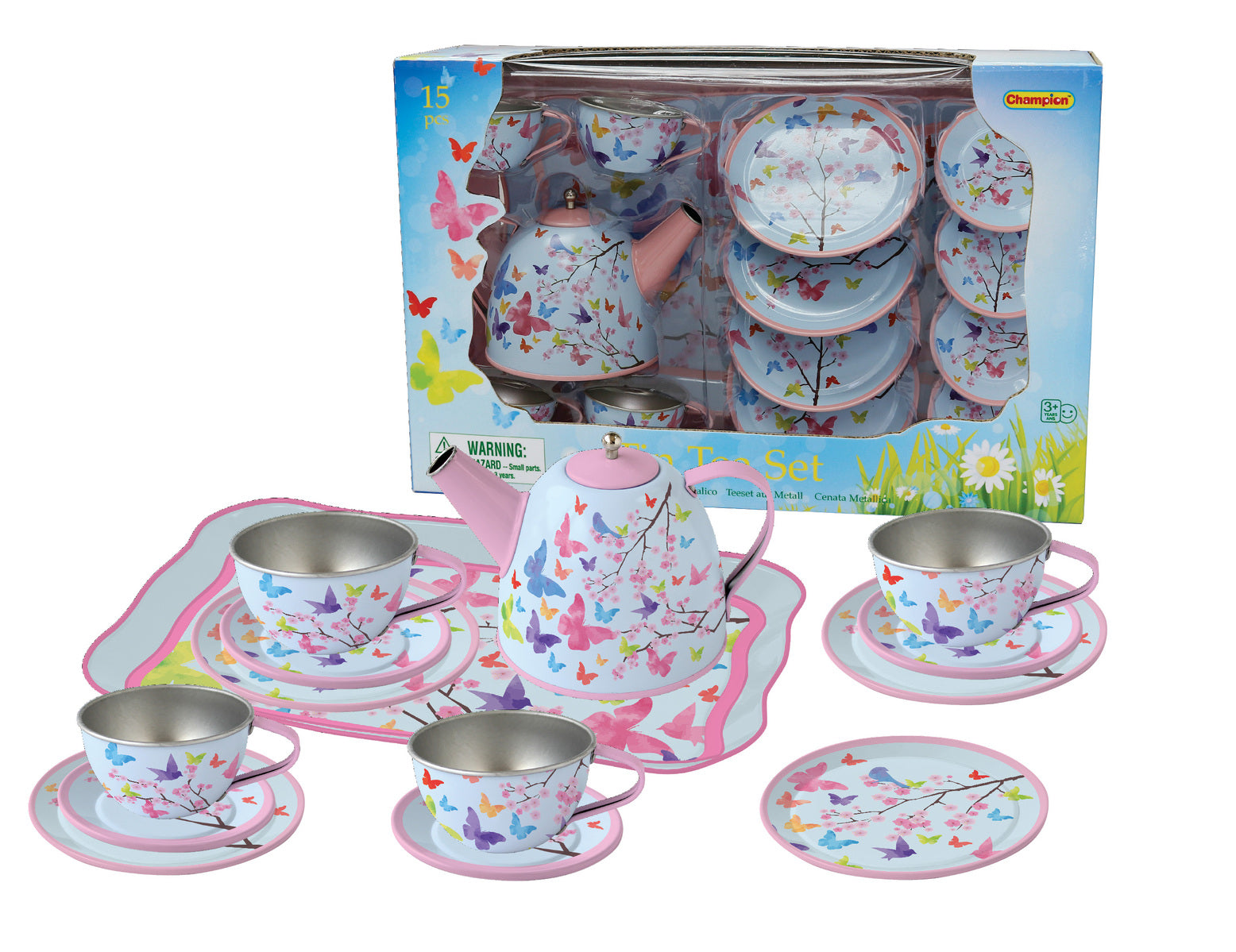 Kaper Kidz Tin Tea Set - 15 Pcs
