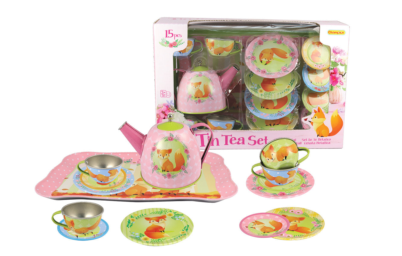 Kaper Kidz Tin Tea Set - 15 Pcs