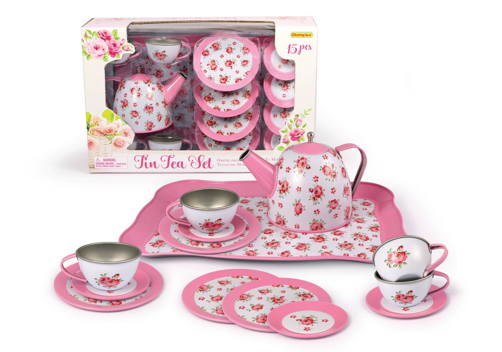 Kaper Kidz Tin Tea Set - 15 Pcs