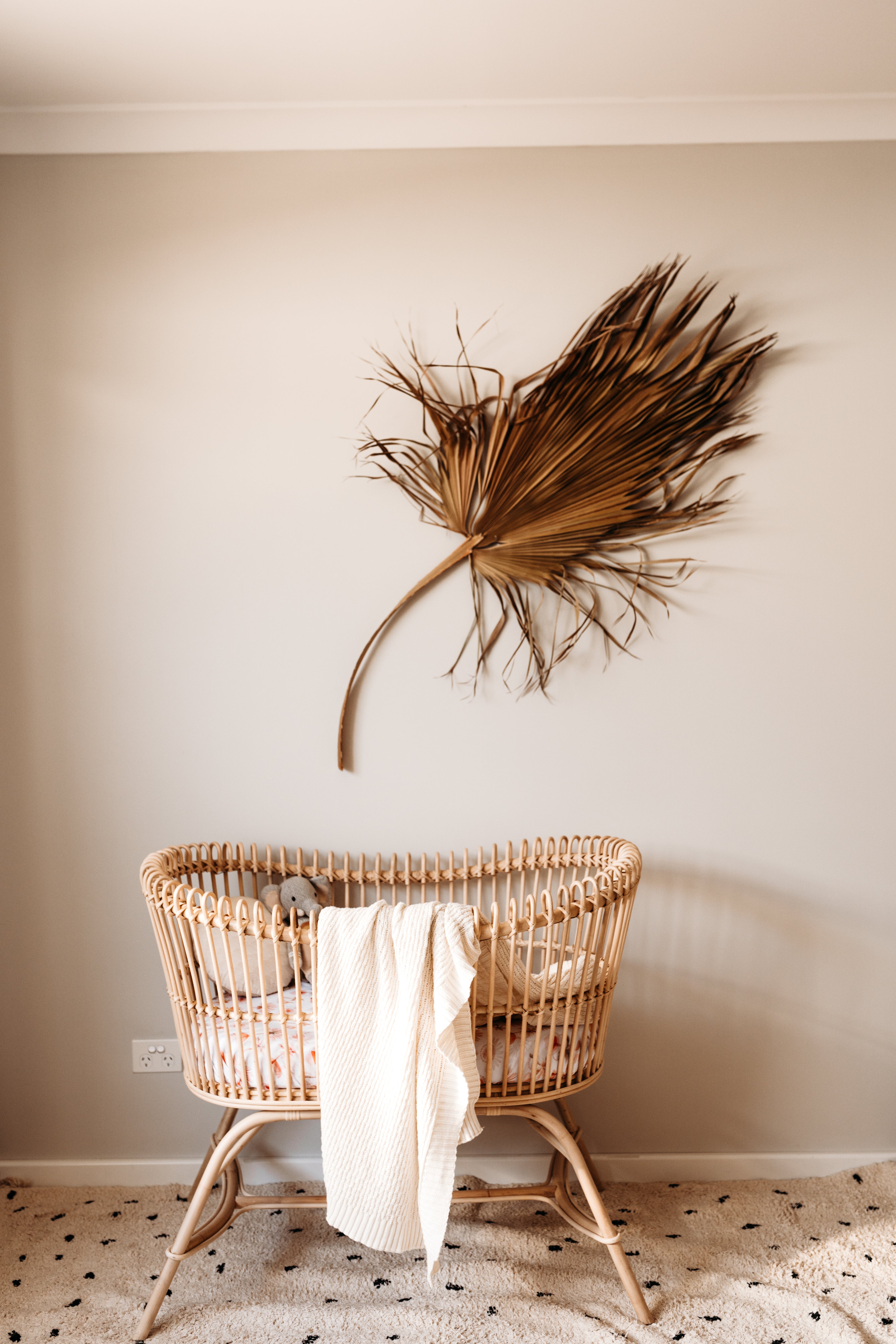 Snuggle Hunny Cream Diamond Knit Organic Baby Blanket