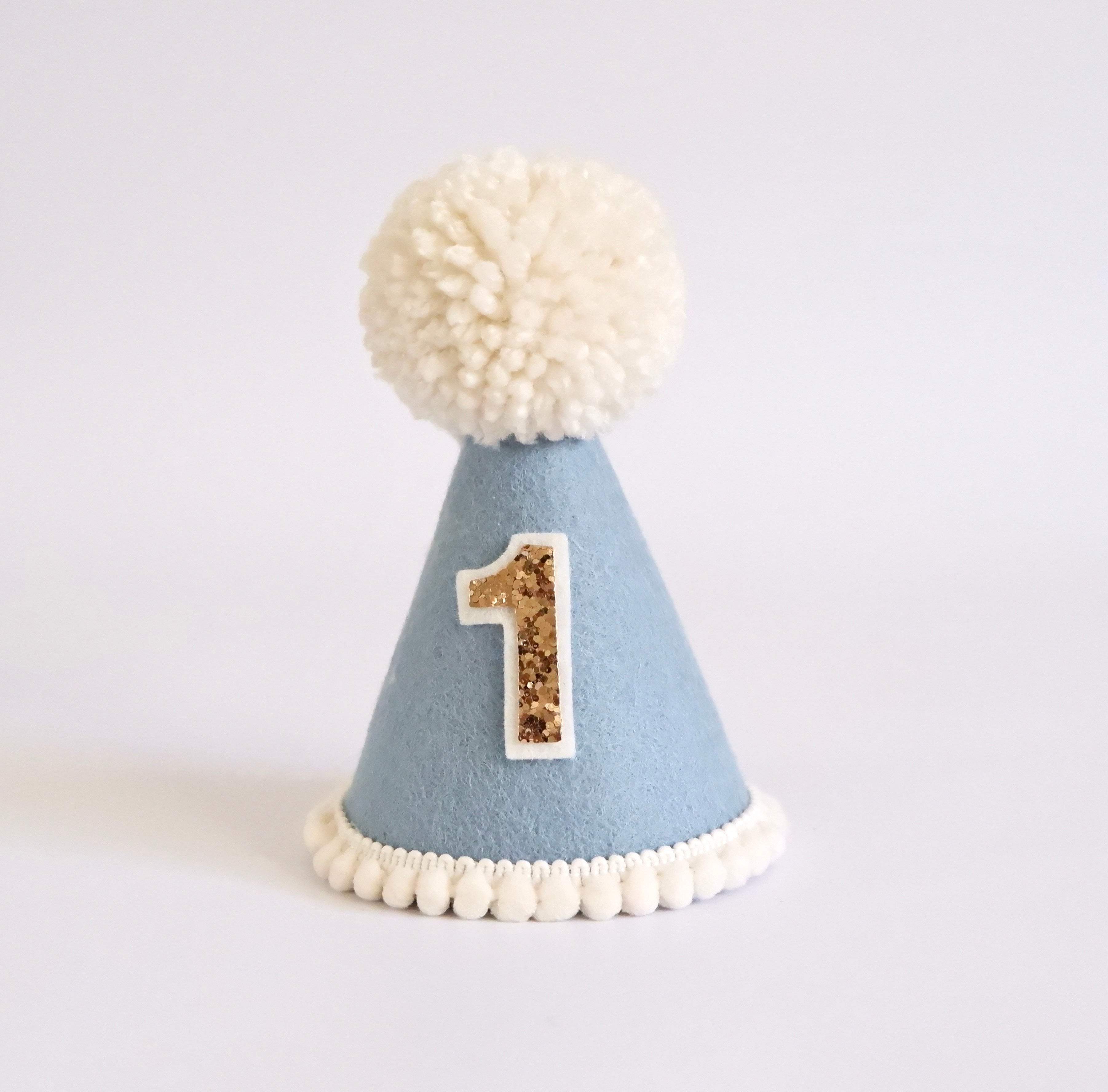 Our Little Deer Party Hat - Grey Blue