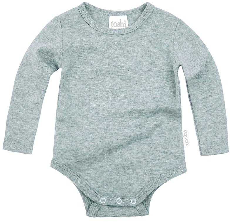 Toshi Long Sleeve Organic Bodysuit - Ice