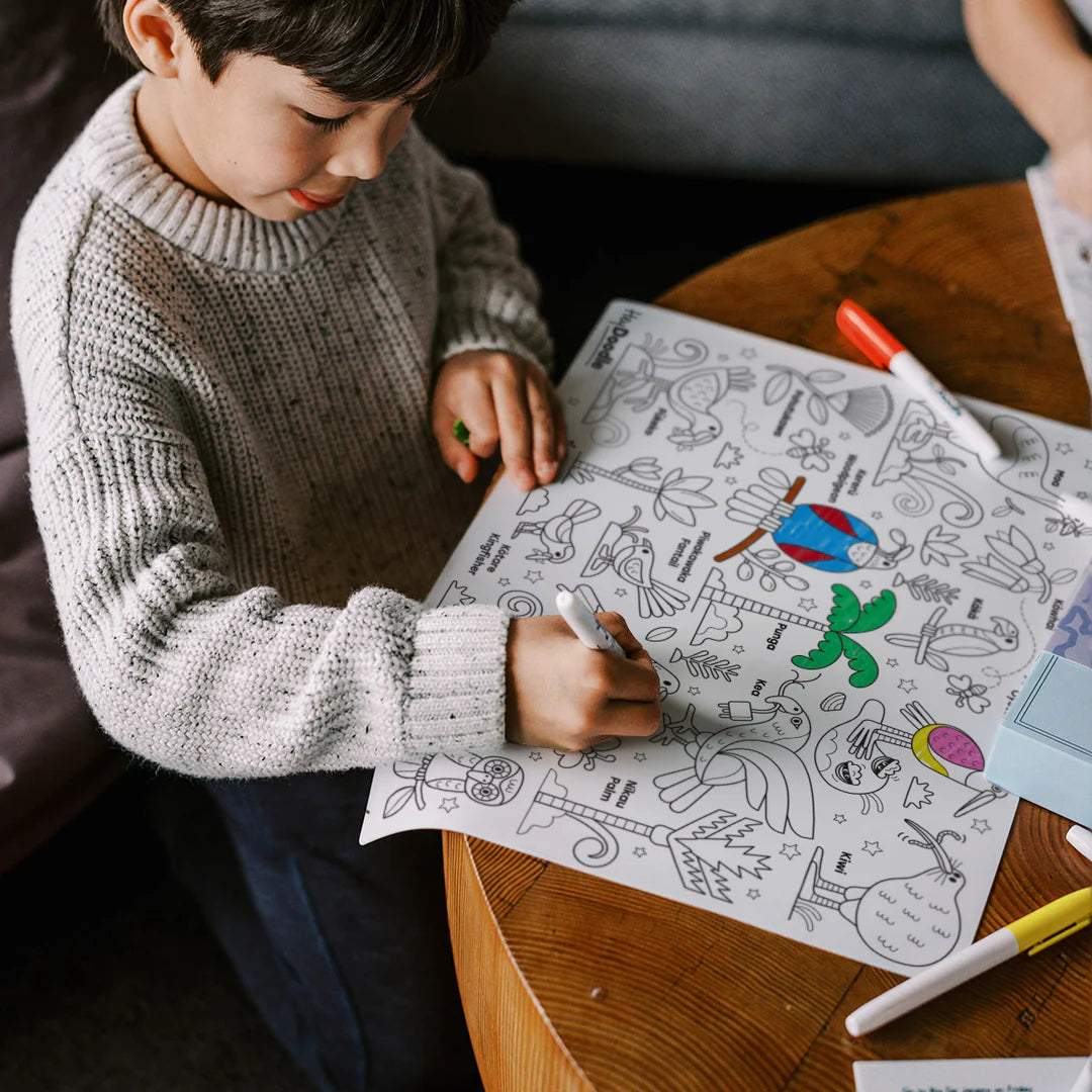 Hey Doodle Wild of Aotearoa Classic Colouring & Doodle Mat