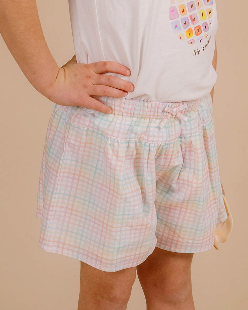 Fox & Finch Candy Blossom Check Shorts