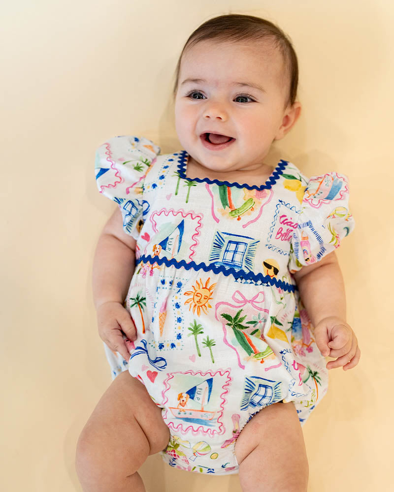 Fox and Finch Summer Vacay Puff Sleeve Bodysuit