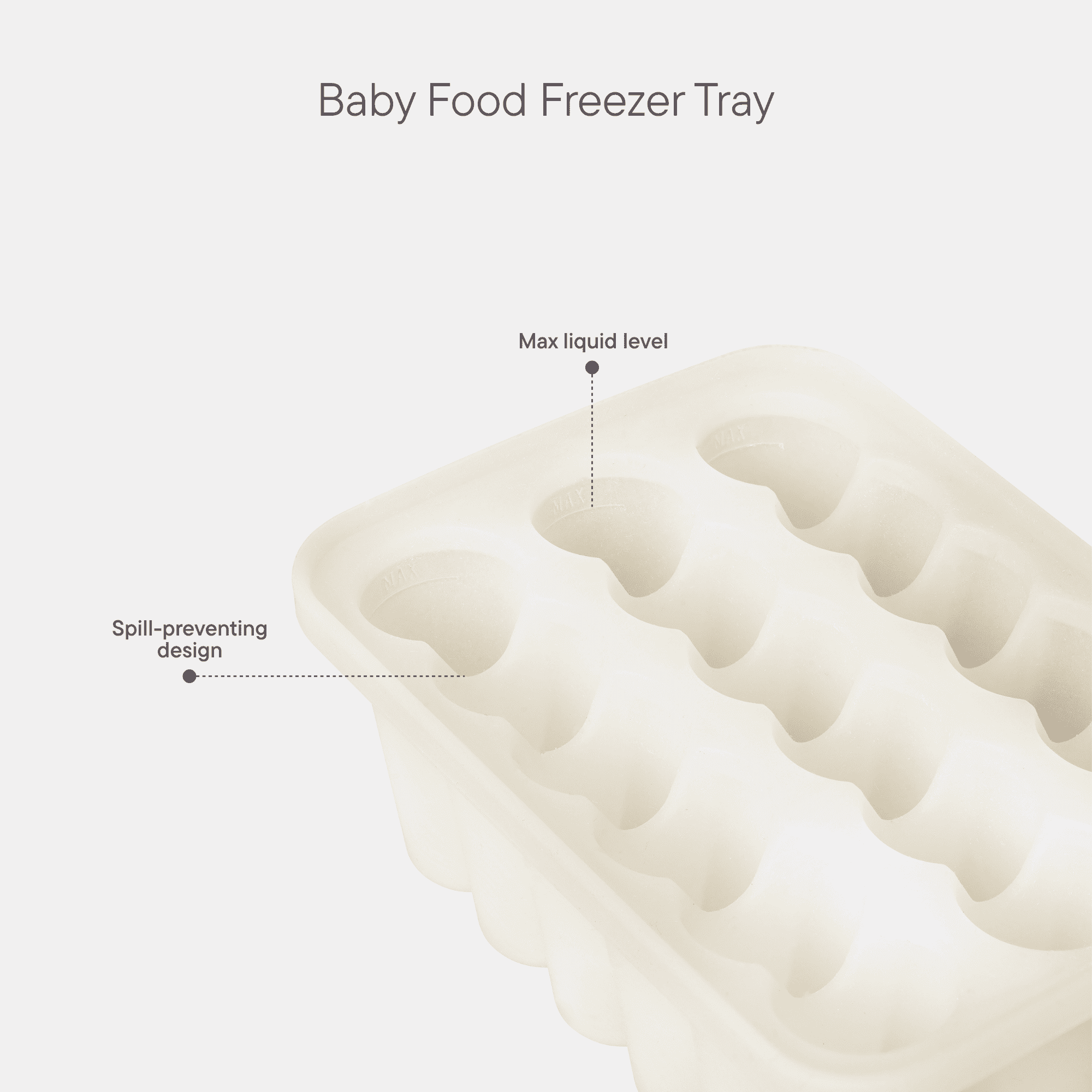 Bibs Baby Food Freezer Tray Vanilla