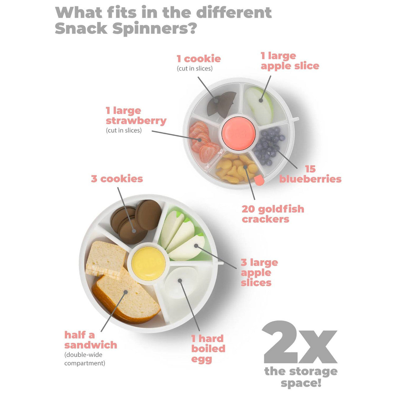 Gobe Large Snack Spinner - Green