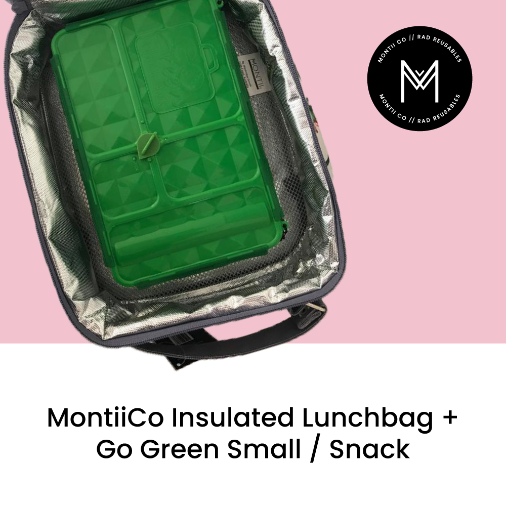 Montiico Large Insulated Lunchbag Stealth