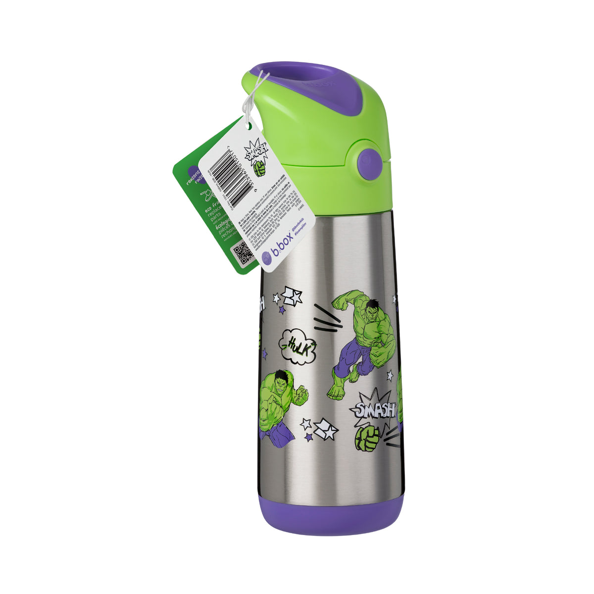 b.box Insulated 500ml Drink Bottle Hulk