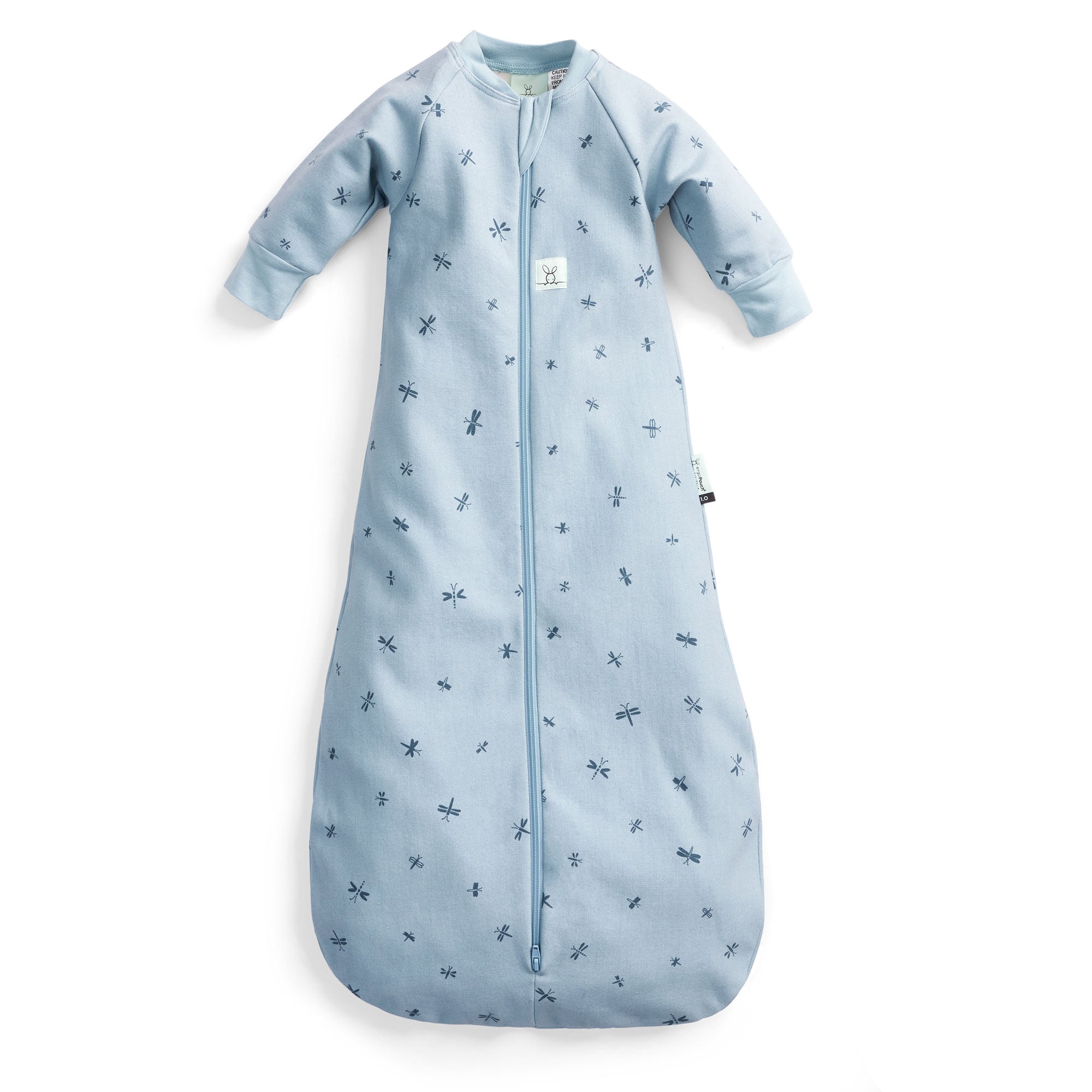 Ergopouch Jersey Sleeping Bag 1.0 Tog With Sleeves - Dragonflies