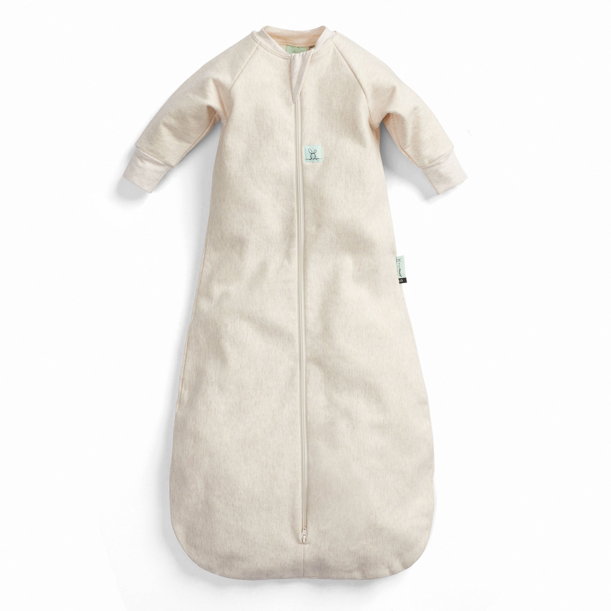 Ergopouch Jersey Sleeping Bag 1.0 Tog With Sleeves - Oatmeal Marle
